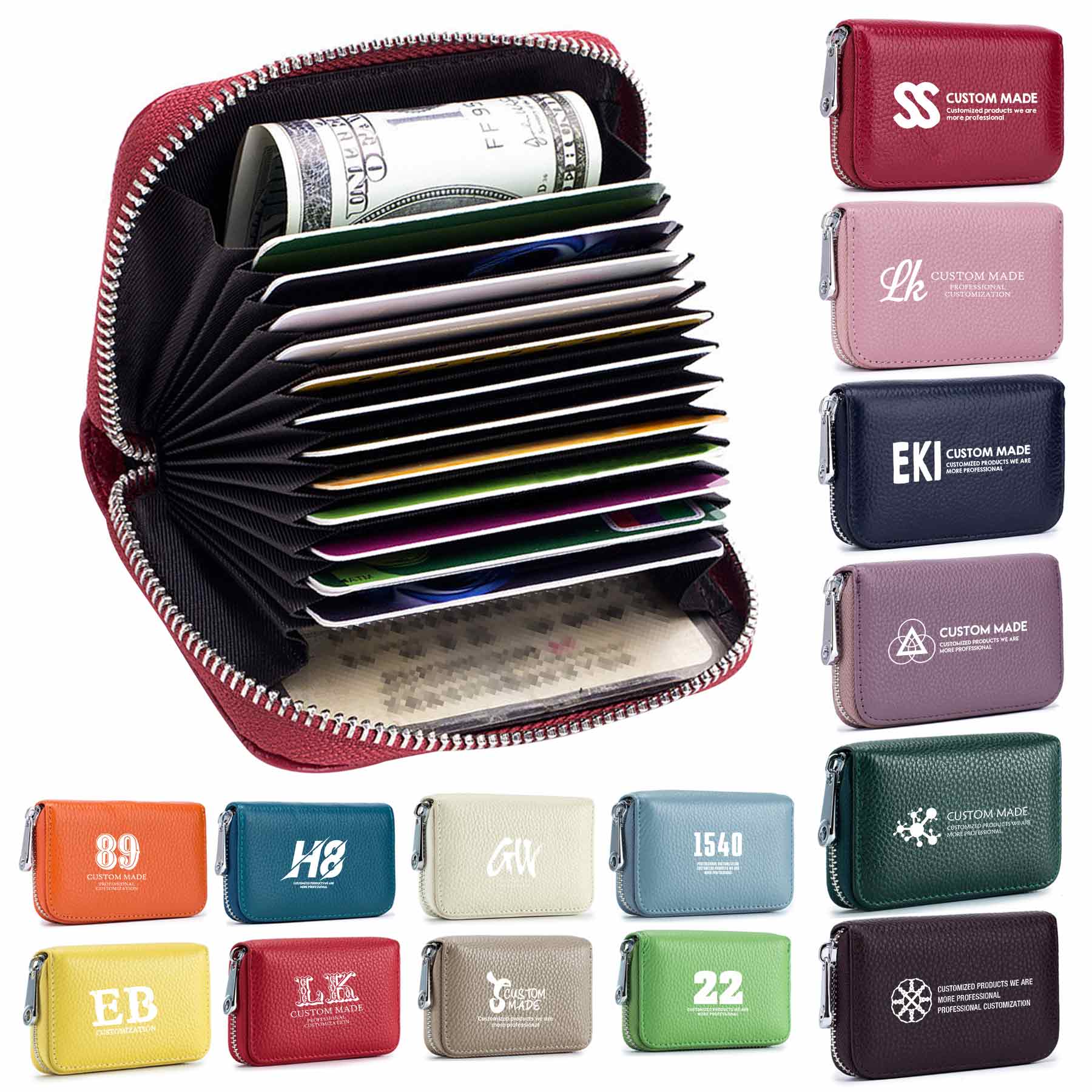 FlyFlyPromos - RFID Blocking 12 Slots Credit Card Holder Image 1 - Promotional Product