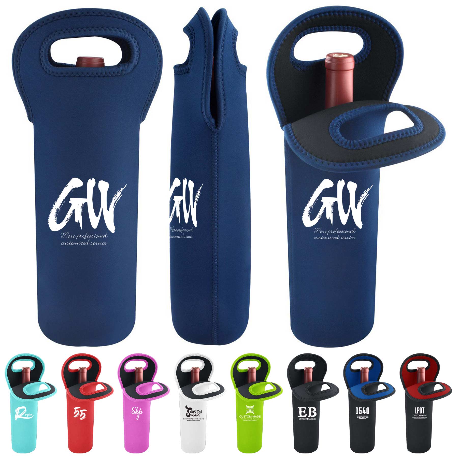 FlyFlyPromos - Neoprene Wine Tote Bag - Promotional Product