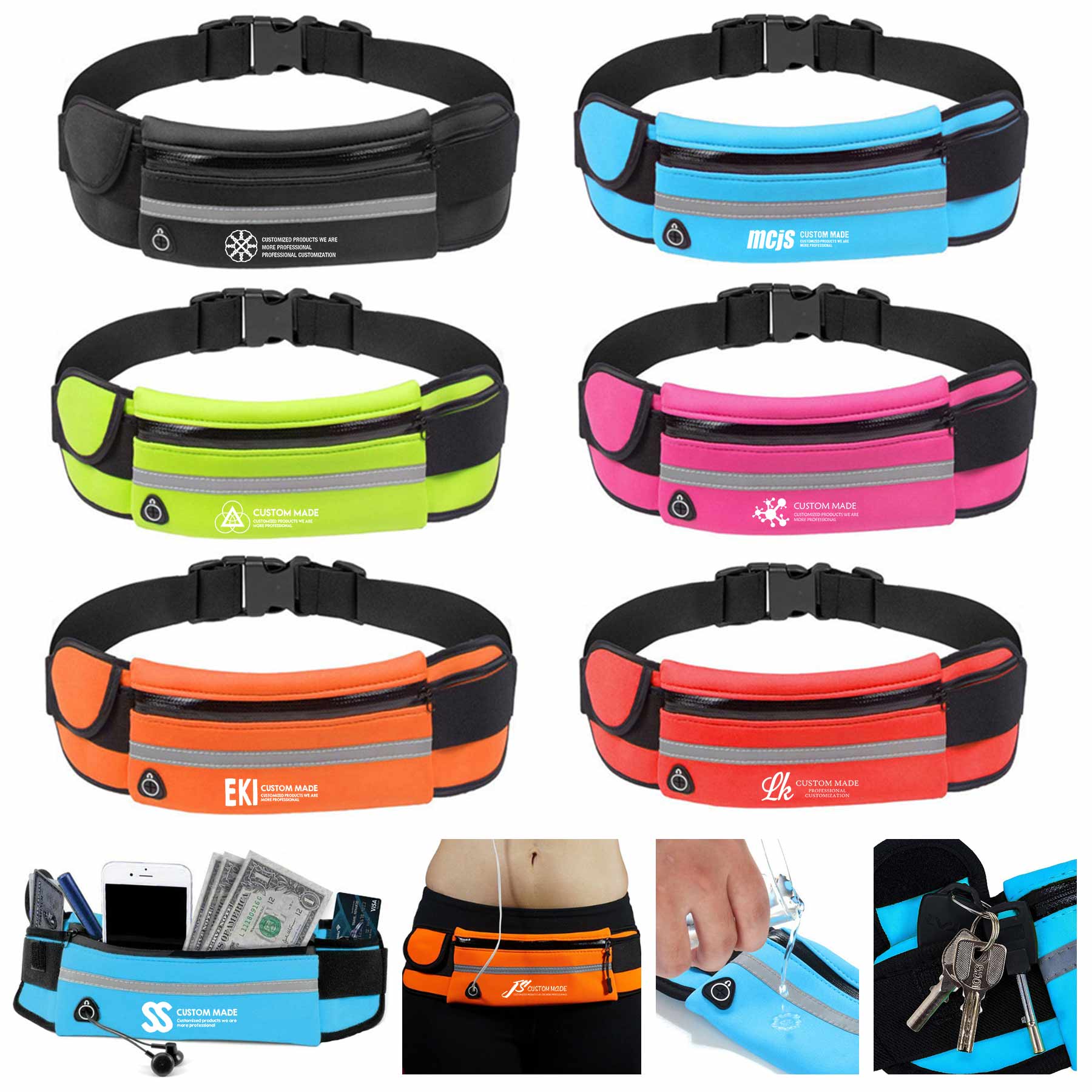 FlyFlyPromos - Sports Waterproof Fanny Pack Image 2 - Promotional Product