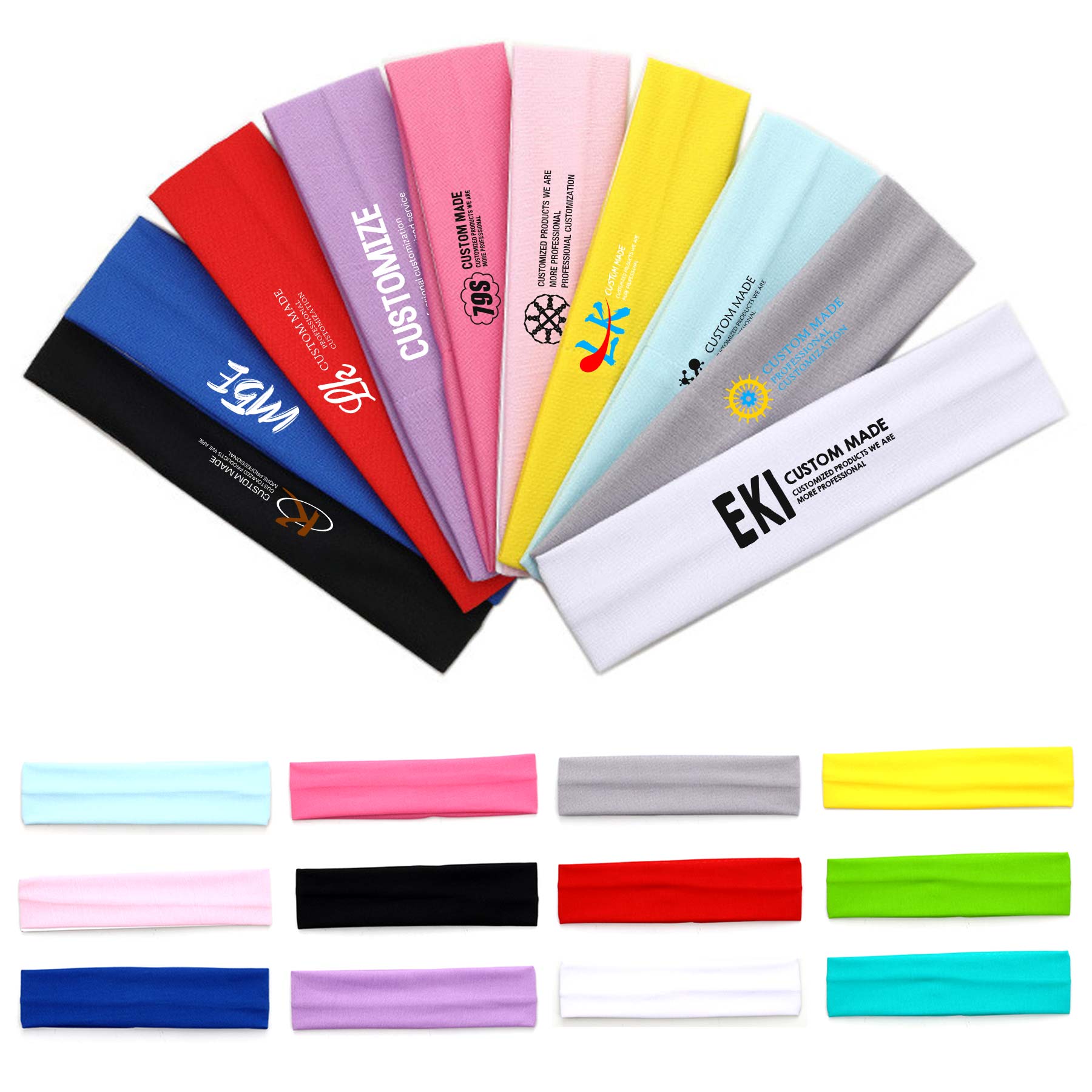 FlyFlyPromos - Elastic Sweat & Sports Headbands Image 1 - Promotional Product