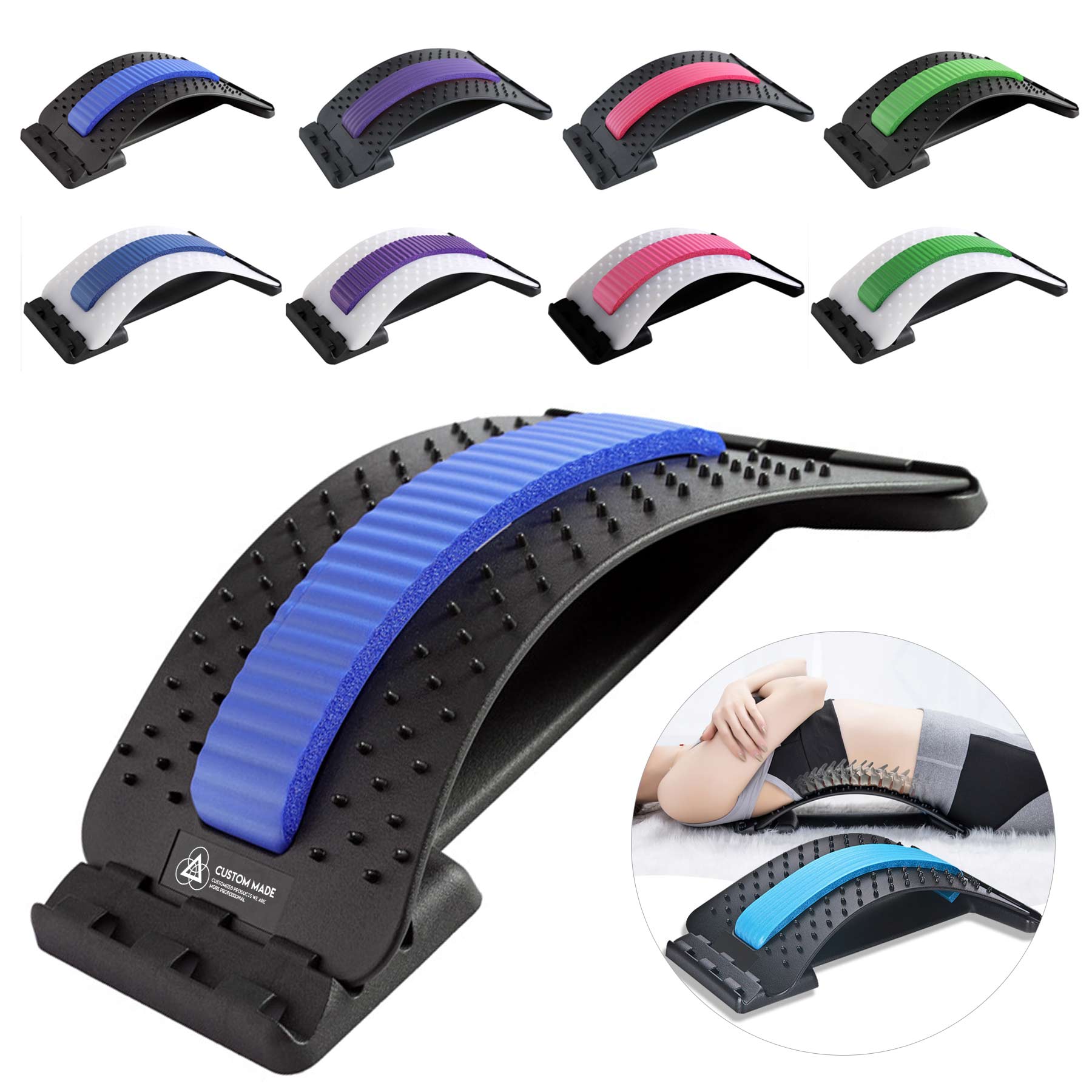 FlyFlyPromos - Lumbar Stretching Device for Pain Relief Image 1 - Promotional Product