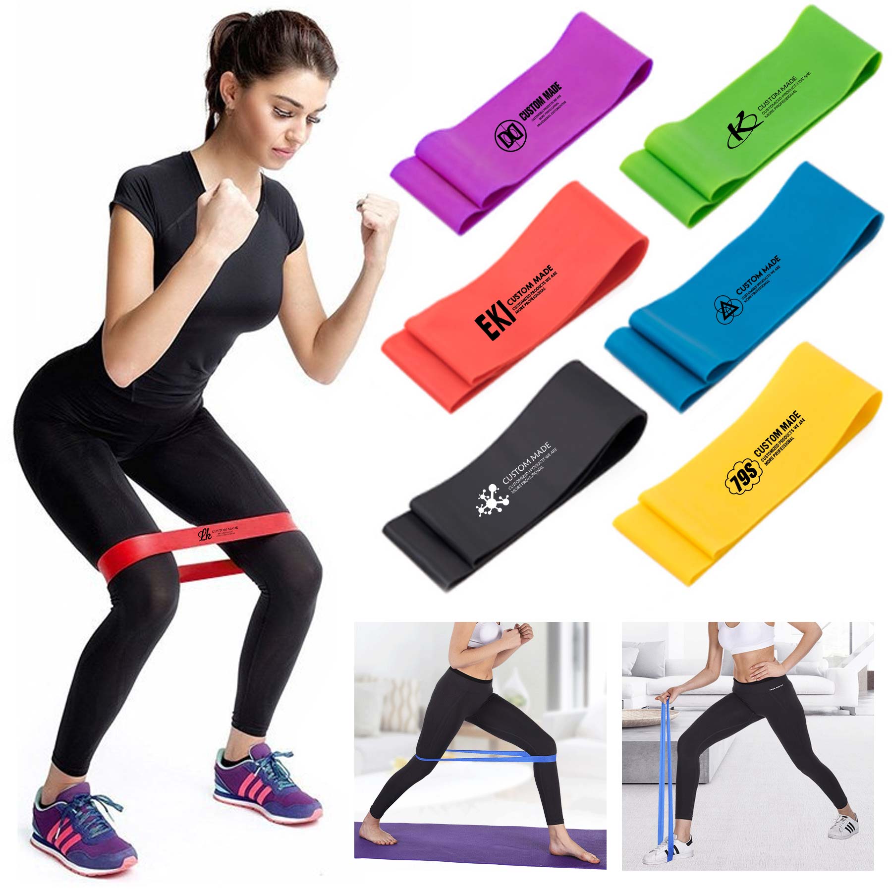 FlyFlyPromos - Non-Latex Resistance Bands For Fitness Image 1 - Promotional Product