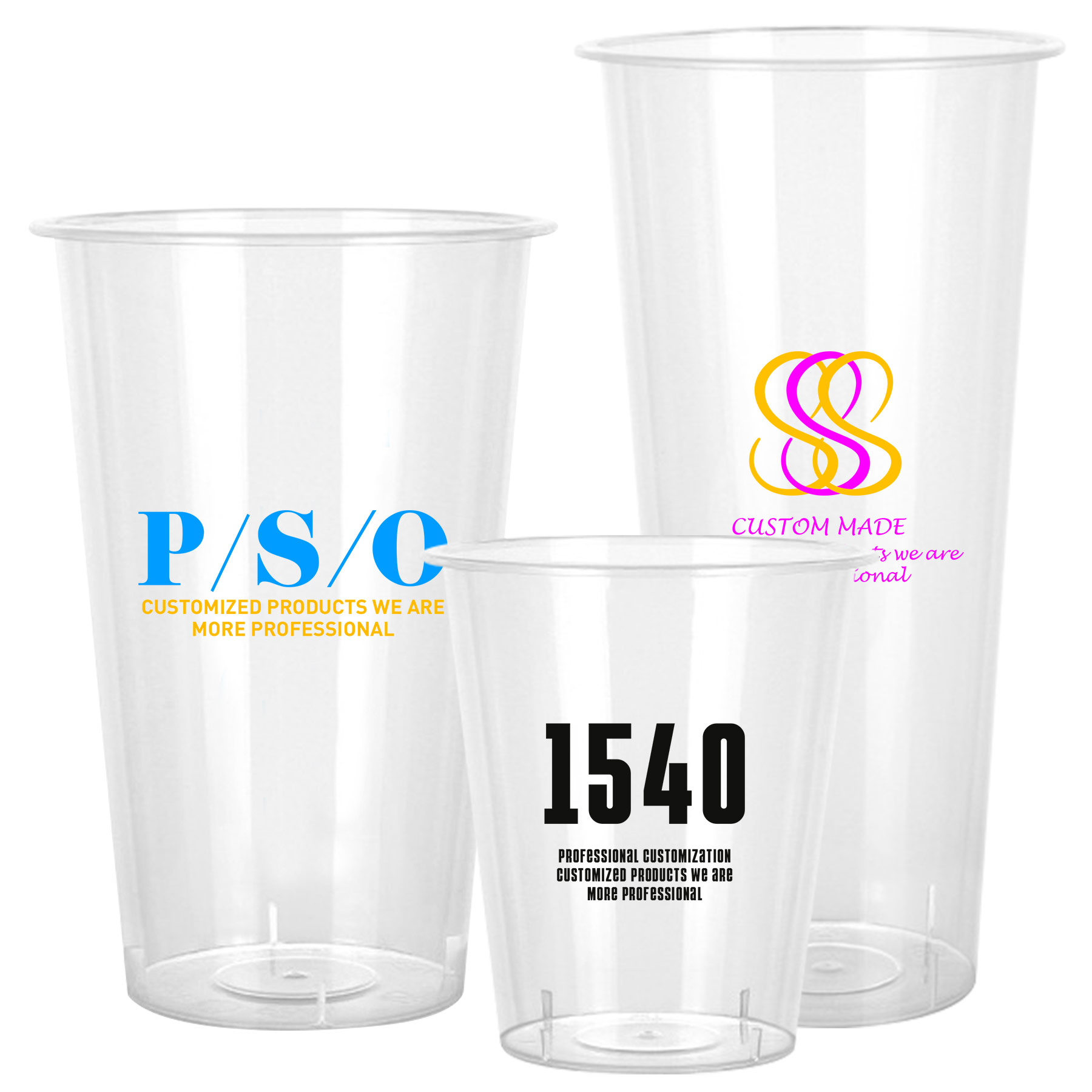 FlyFlyPromos - 16 Ounce Plastic Drink Cups Image 1 - Promotional Product