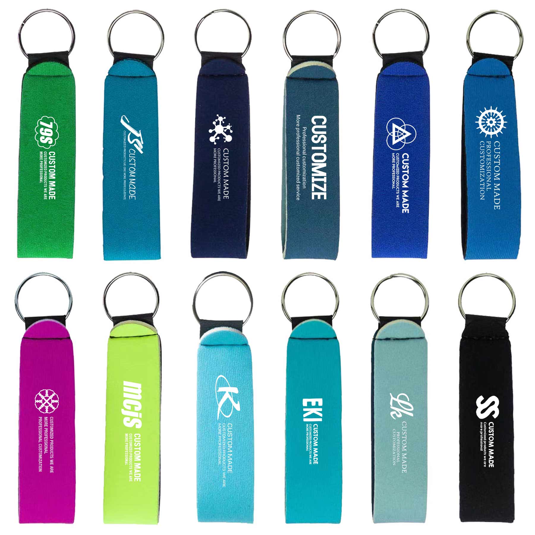 FlyFlyPromos - Neoprene Wrist Strap Key Holders - Promotional Product