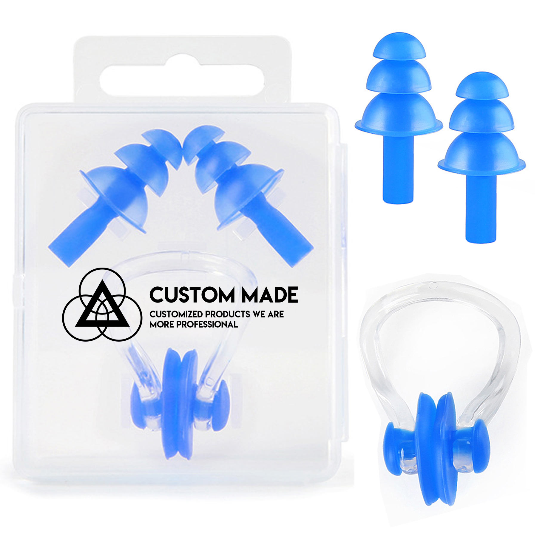 FlyFlyPromos - Swimming Earplugs Nose Clip - Promotional Product