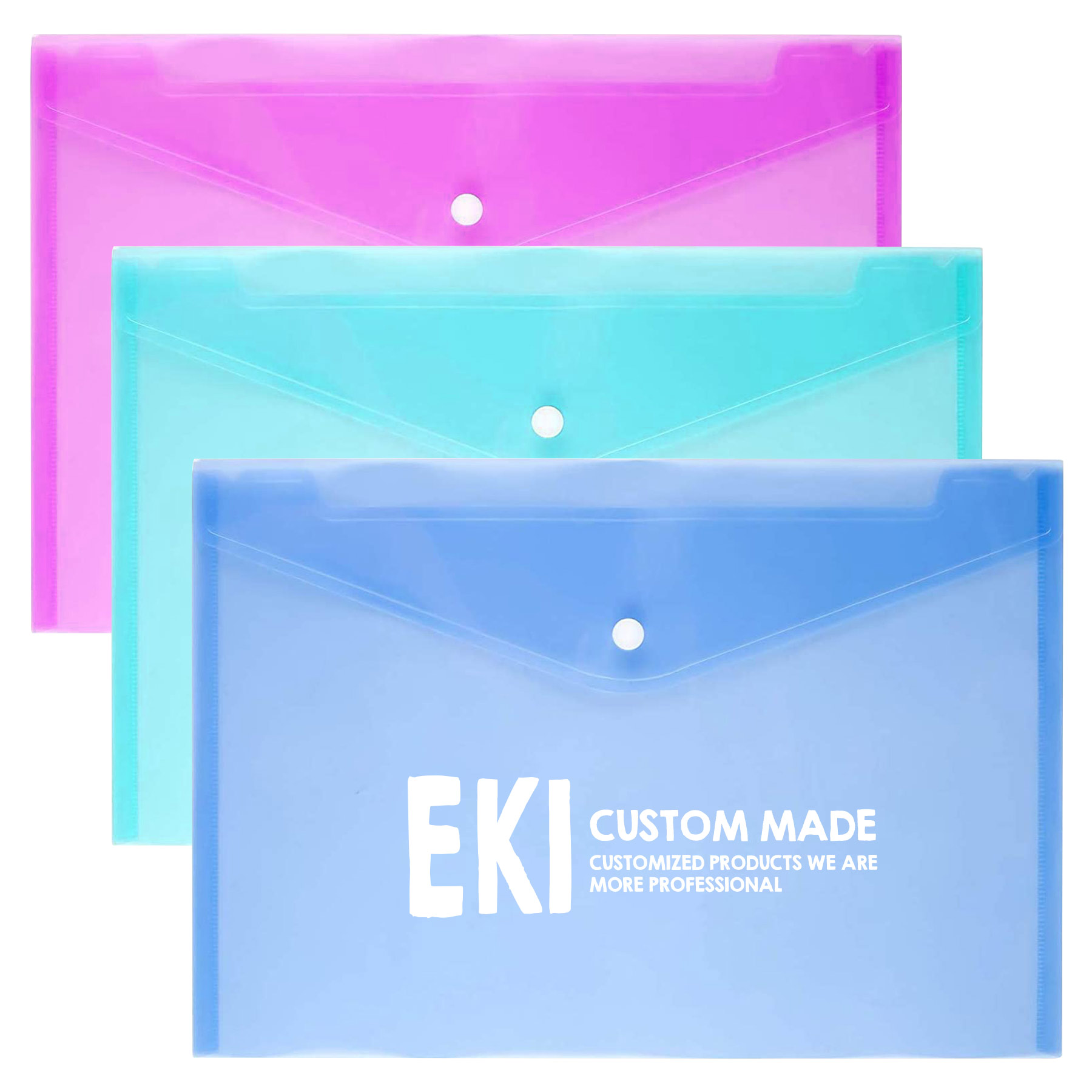 FlyFlyPromos - A4 Clear Plastic Document Folders - Promotional Product