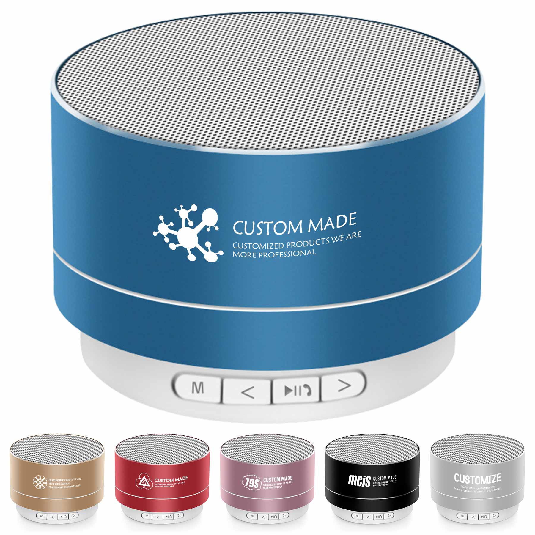 FlyFlyPromos - Custom Metal Wireless Bluetooth Mini Speaker Image 1 - Promotional Product