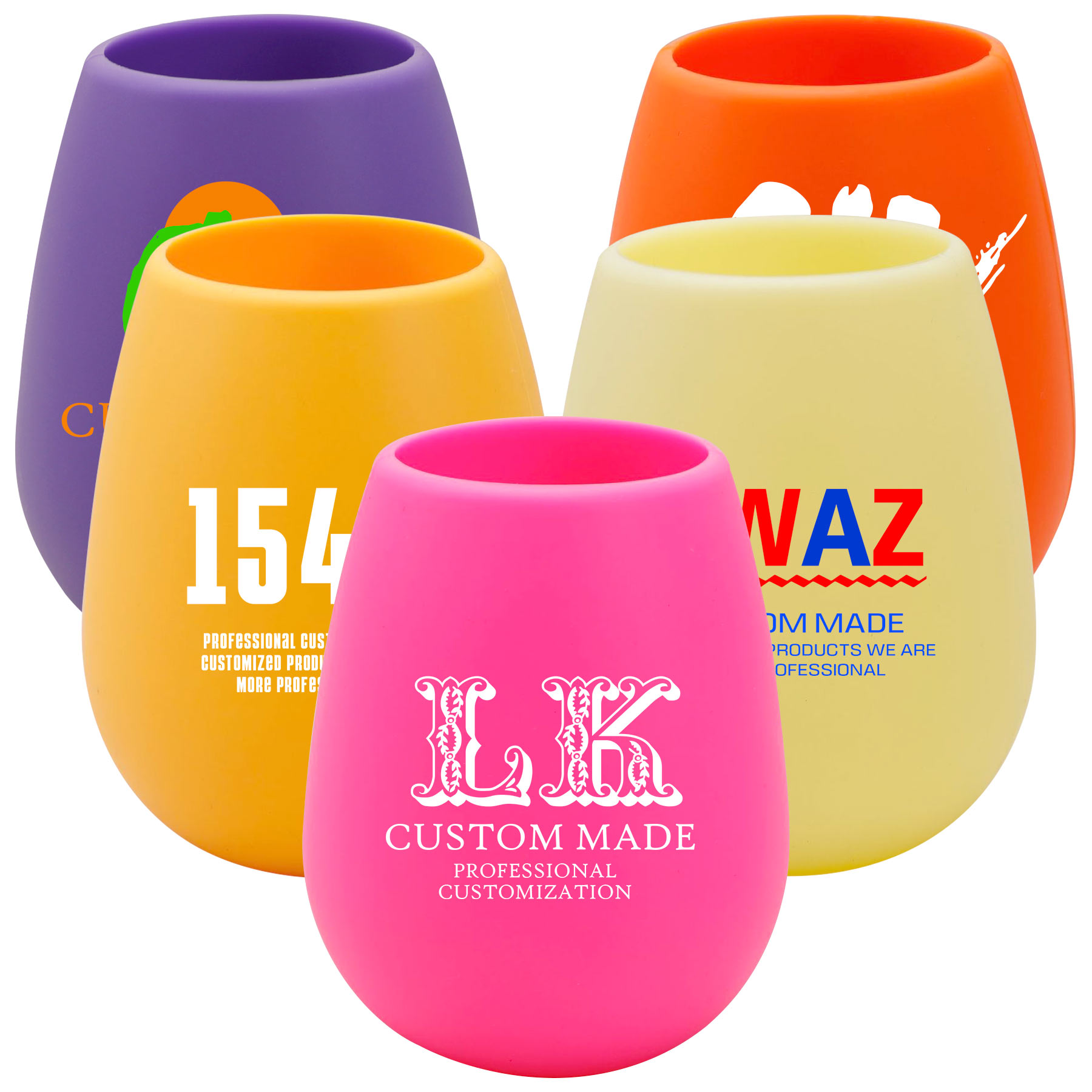 FlyFlyPromos - 12 OZ Silica Gel Wine Glass Image 1 - Promotional Product