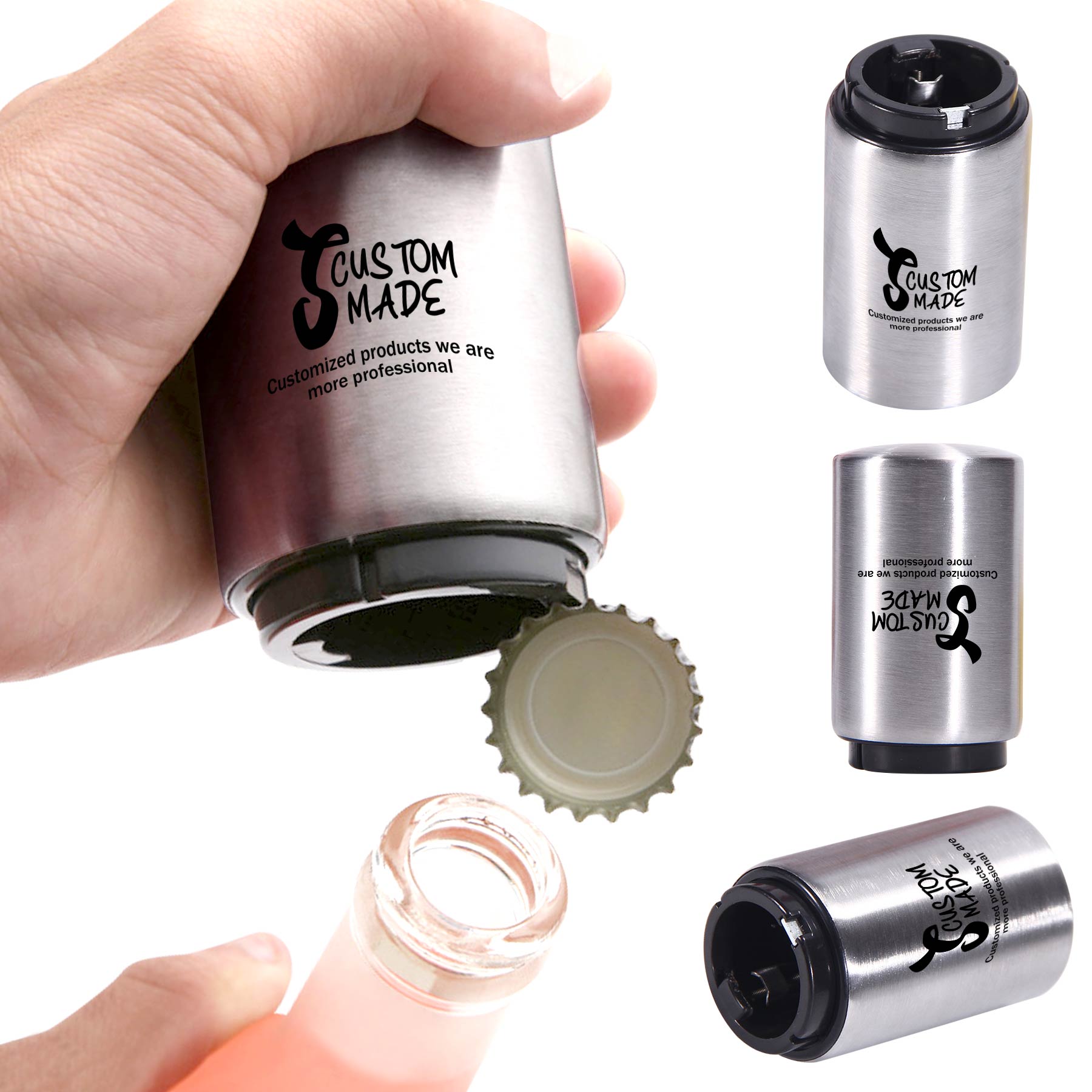 FlyFlyPromos - Automatic Magnetic Bottle Opener Image 1 - Promotional Product