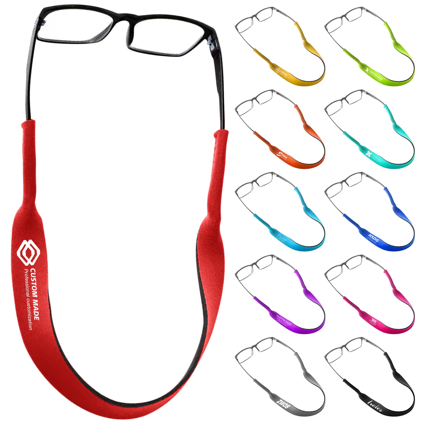 FlyFlyPromos - Neoprene Strap Adjustable Sunglasses Retainer Image 1 - Promotional Product