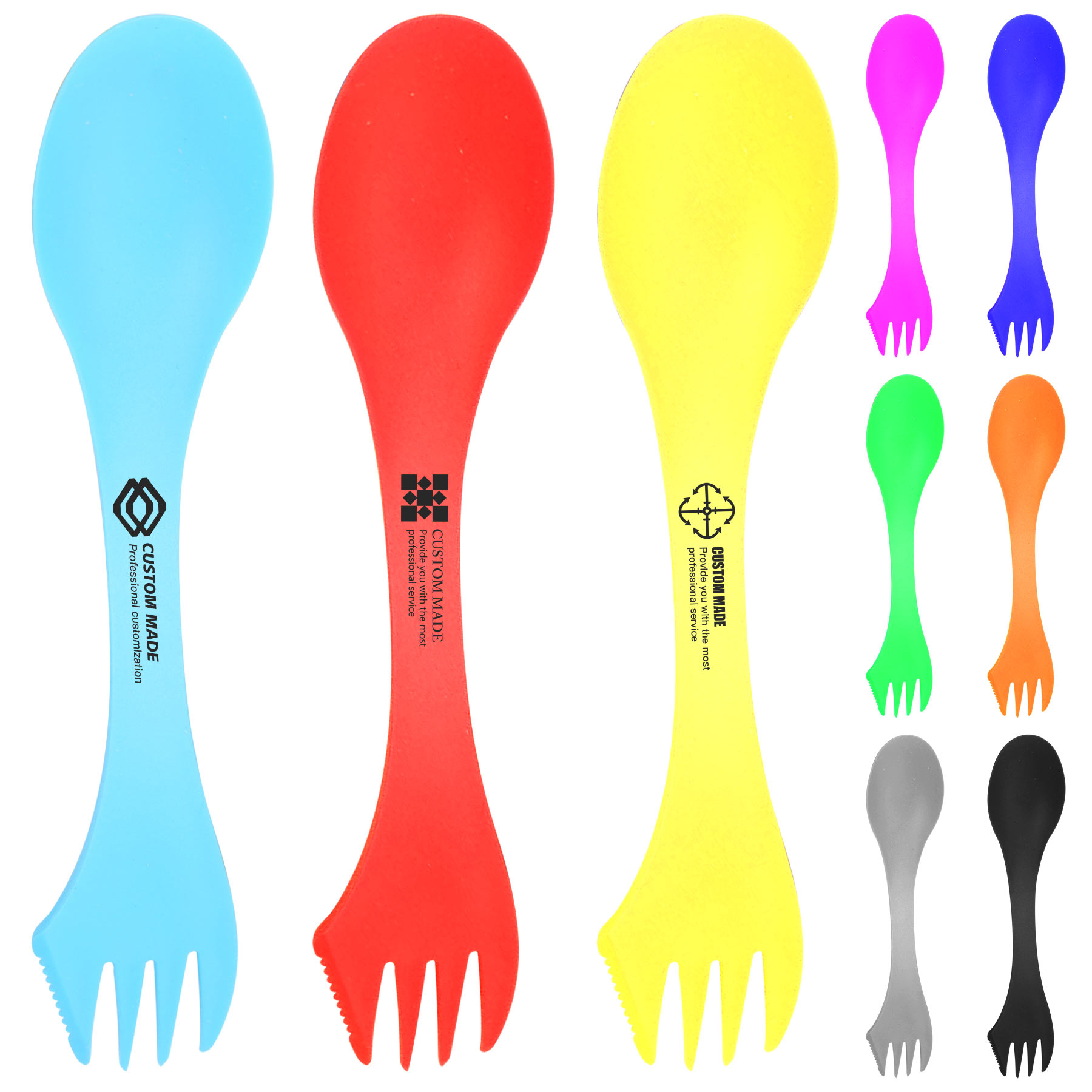 FlyFlyPromos - 3 in 1 Cutlery Knife, Fork And Spoon Image 1 - Promotional Product