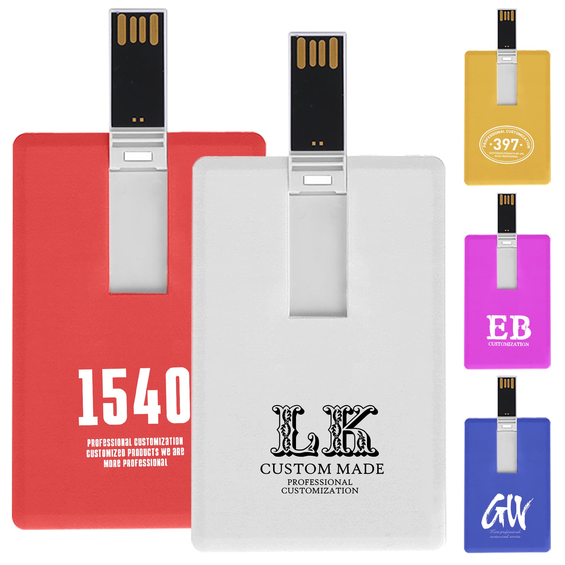 FlyFlyPromos - 4 GB Credit Card USB Drive - Promotional Product