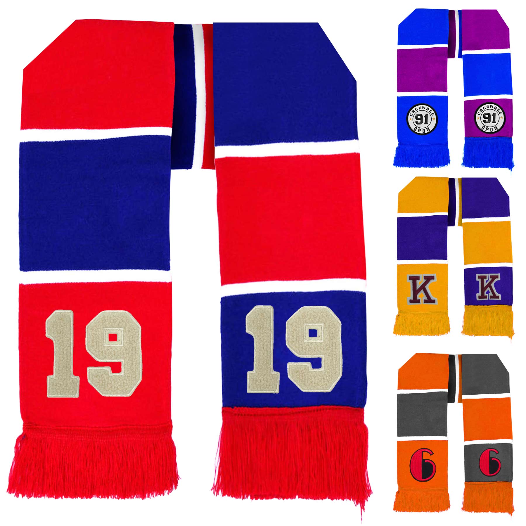 FlyFlyPromos - Jacquard Knitting Sports Fan Scarf - Promotional Product