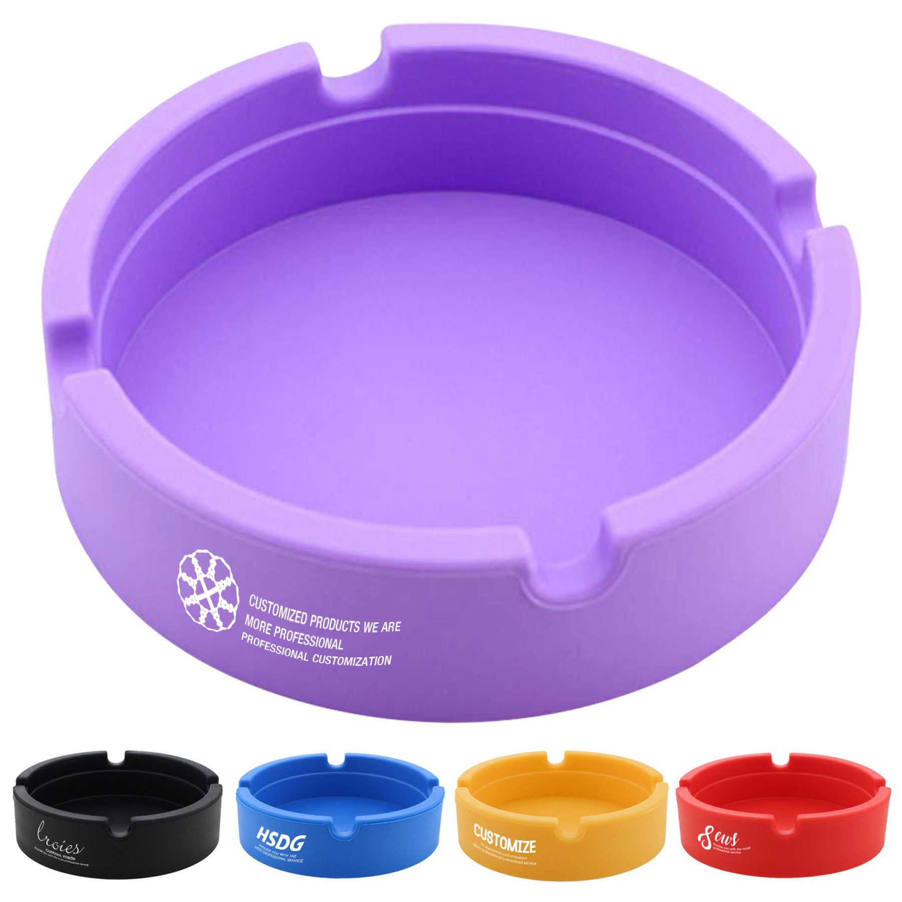 FlyFlyPromos - Round Portable Silicone Ashtray Image 1 - Promotional Product