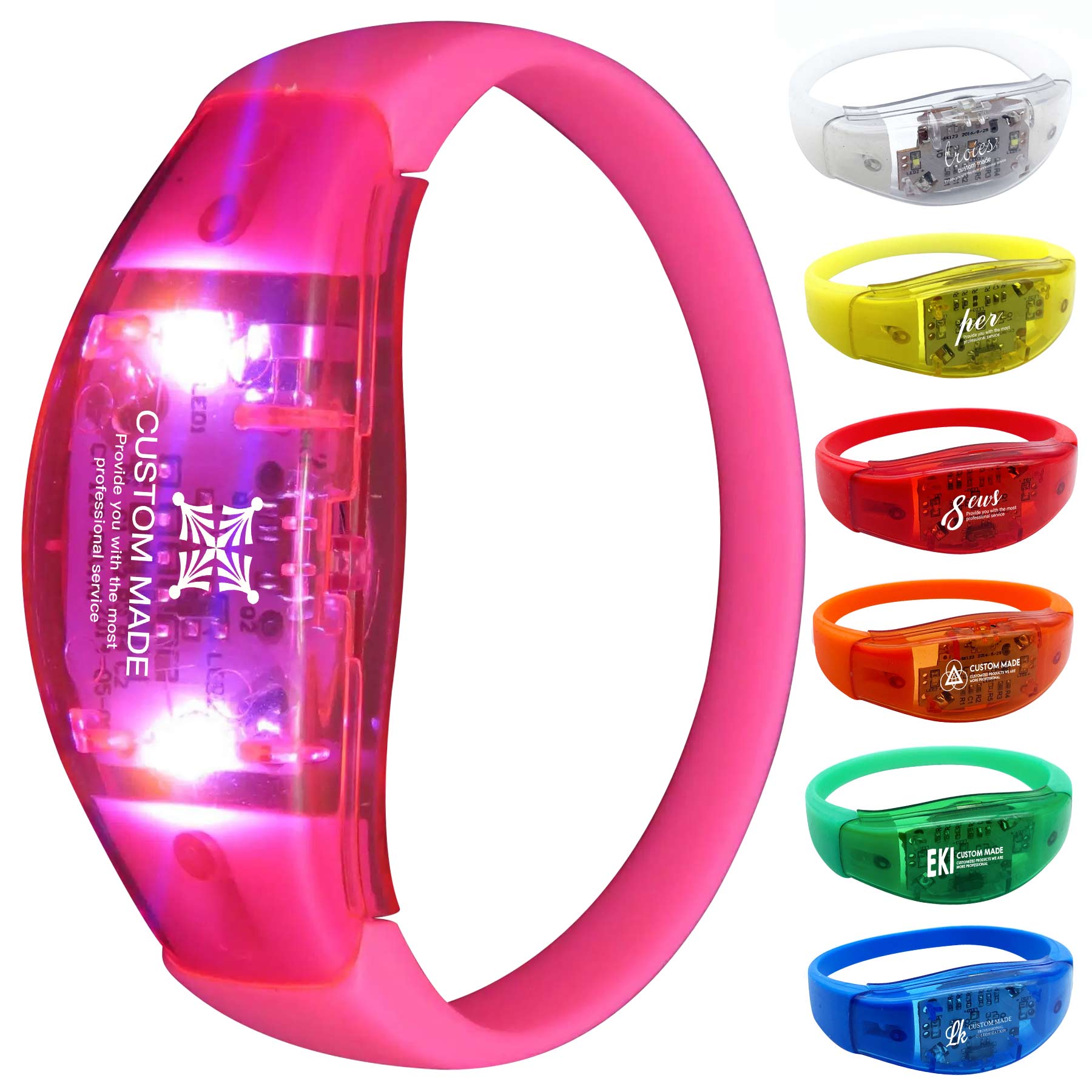 FlyFlyPromos - LED Silicone Bracelet Image 1 - Promotional Product