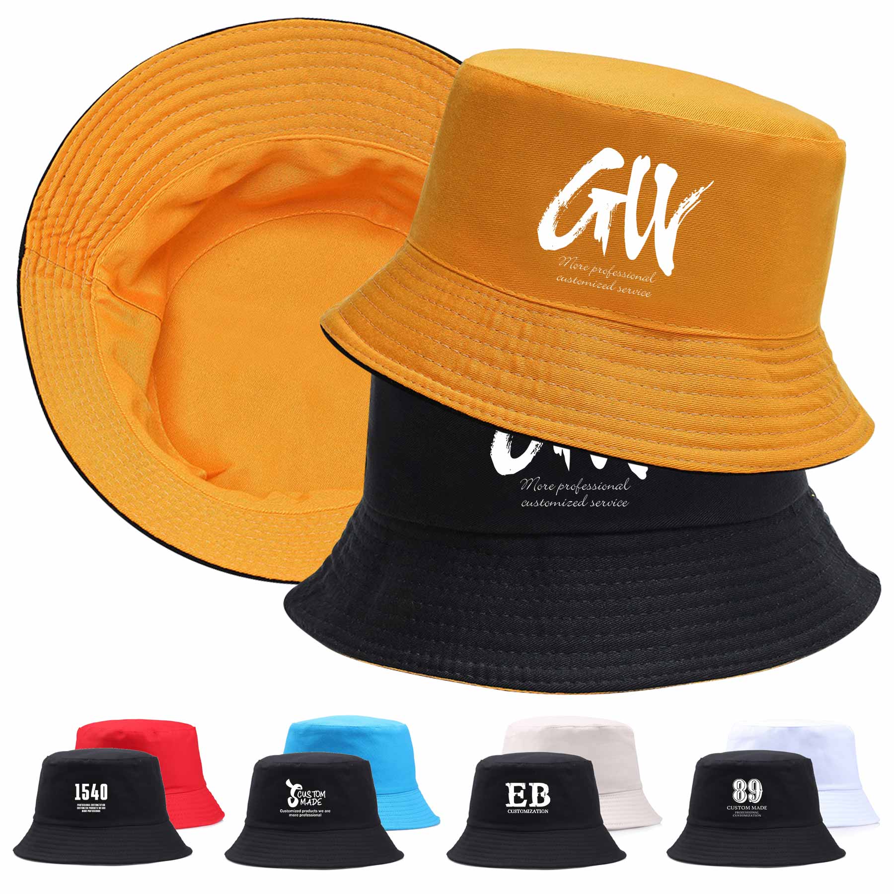 FlyFlyPromos - Reversible Unisex Print Bucket Hats - Promotional Product