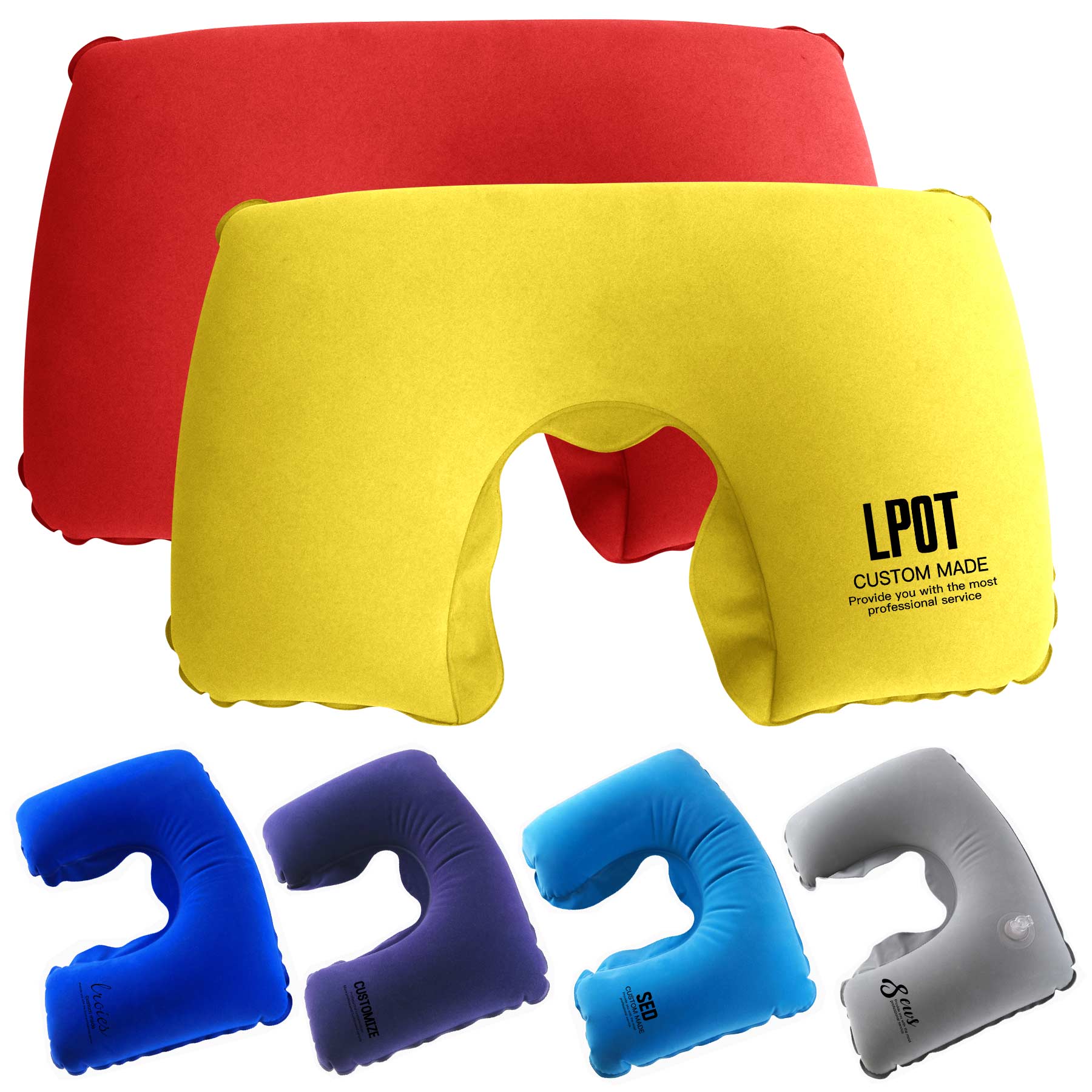 FlyFlyPromos - Inflatable Travel Pillow - Promotional Product