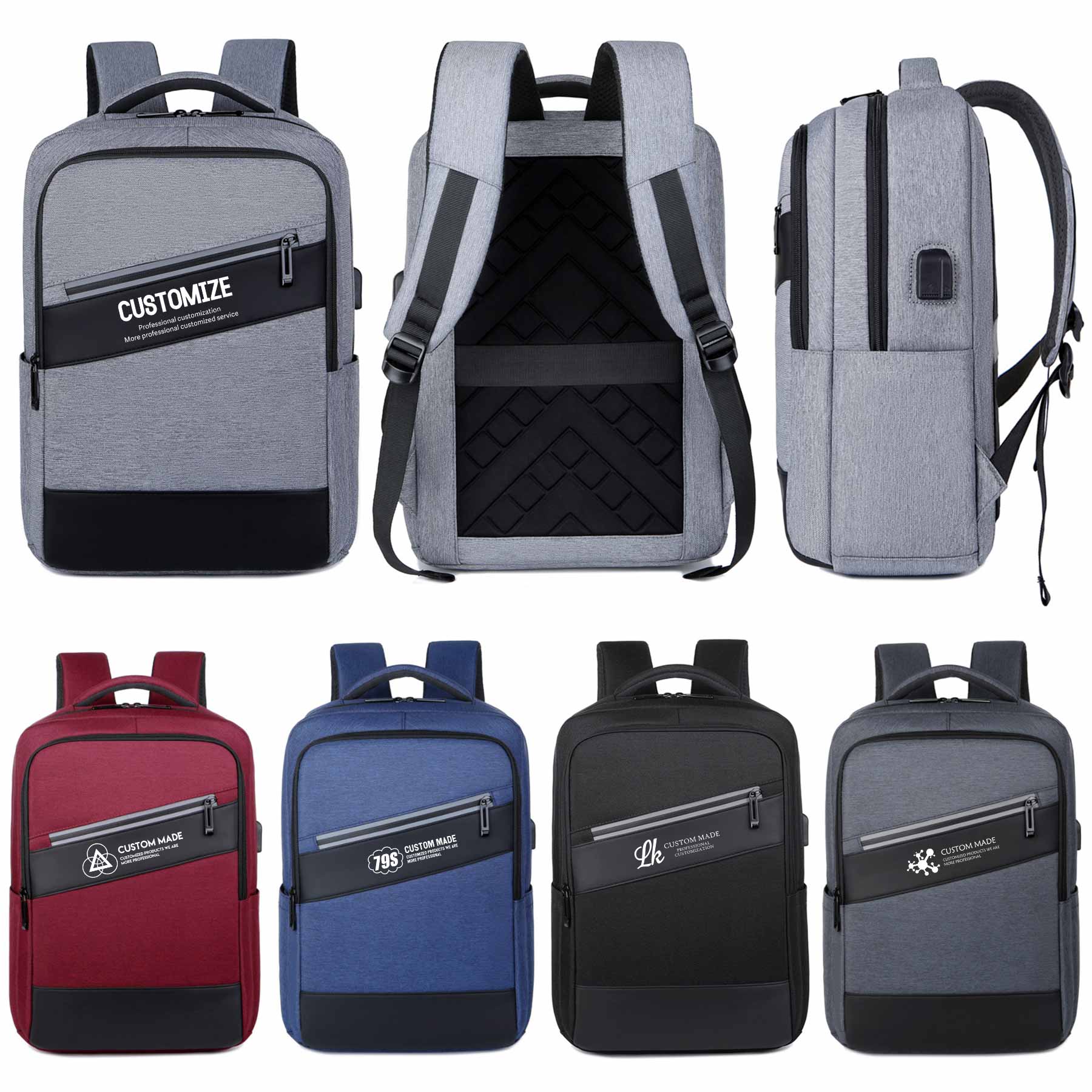 FlyFlyPromos - Laptop Backpacks with USB Port Image 1 - Promotional Product