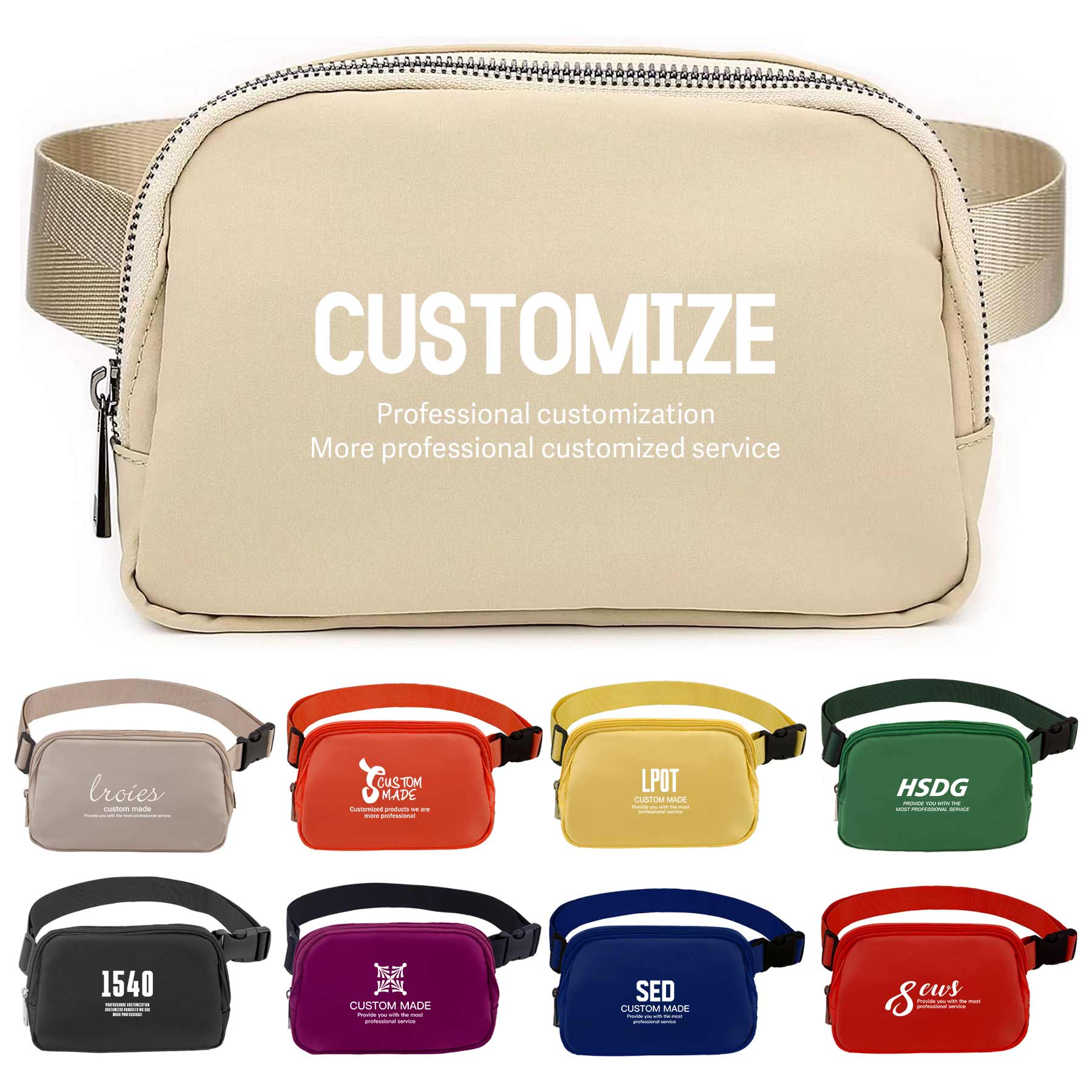 FlyFlyPromos - Unisex Mini Belt Bag with Adjustable Strap Image 1 - Promotional Product