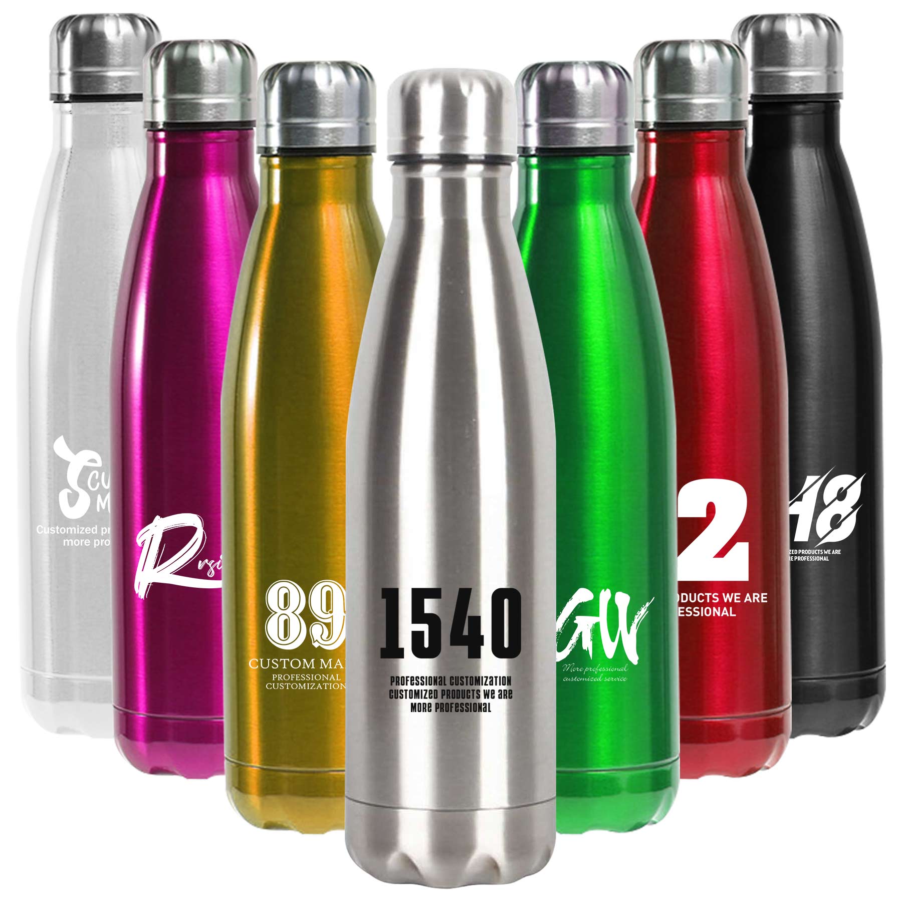 FlyFlyPromos - Stainless Steel Water Bottle -17Oz - Promotional Product
