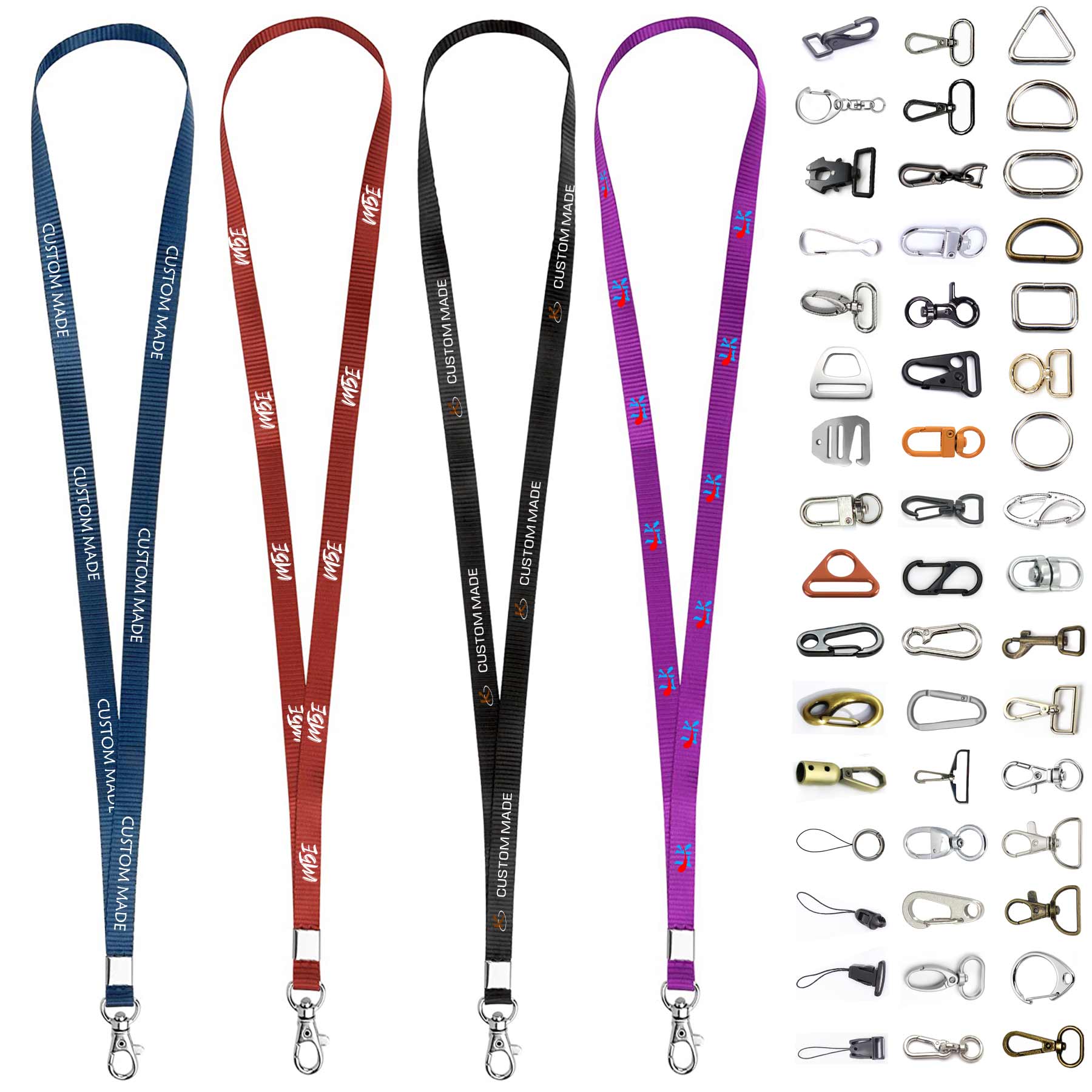 FlyFlyPromos - 3/4&quot; Screen Lanyard for ID Badge Holders - Promotional Product