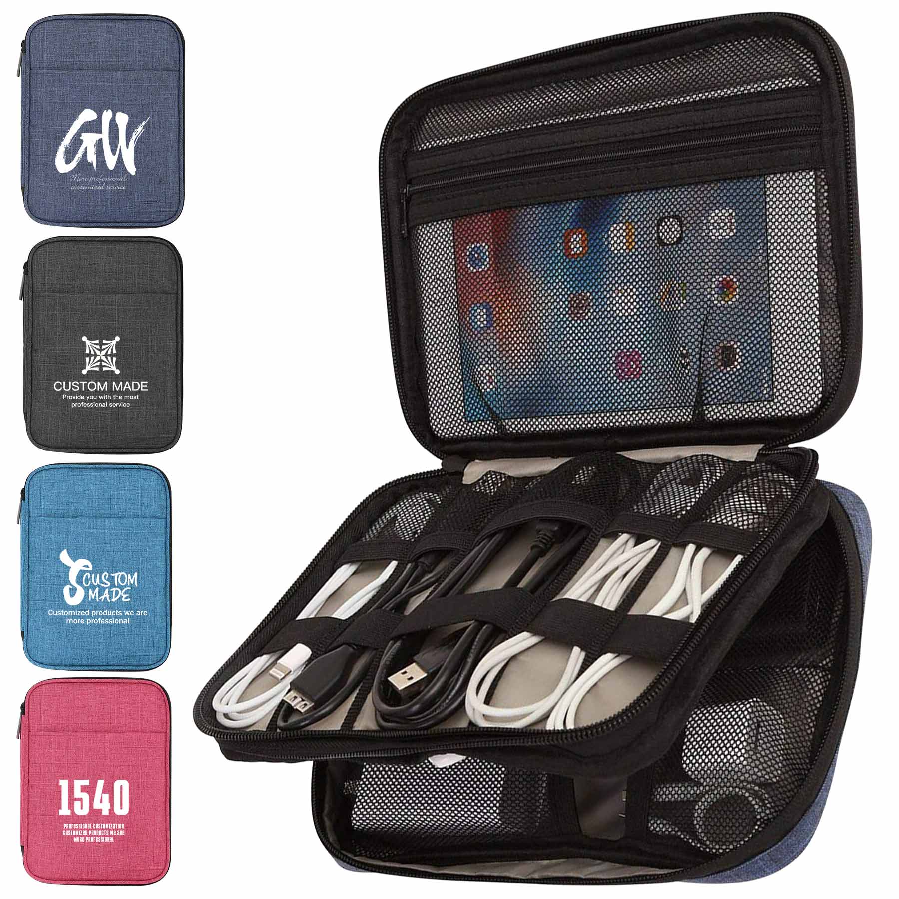 FlyFlyPromos - Portable Travel Electronic Organizer Case - Promotional Product