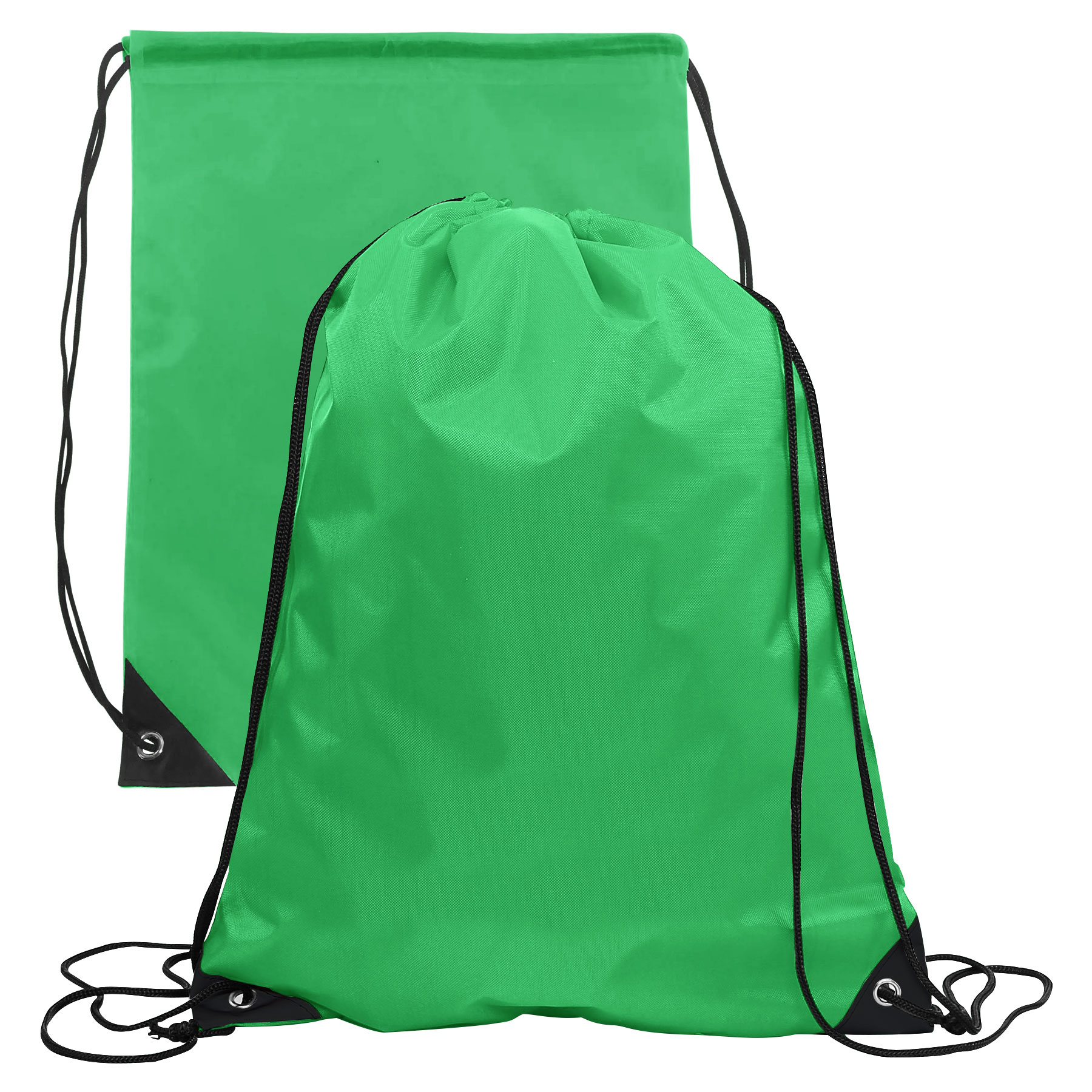 FlyFlyPromos - 210D Polyester Drawstring Backpack (13" x 17") Image 4 - Promotional Product