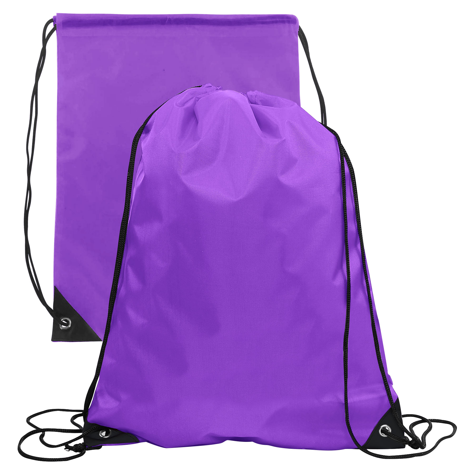 FlyFlyPromos - 210D Polyester Drawstring Backpack (13" x 17") Image 14 - Promotional Product