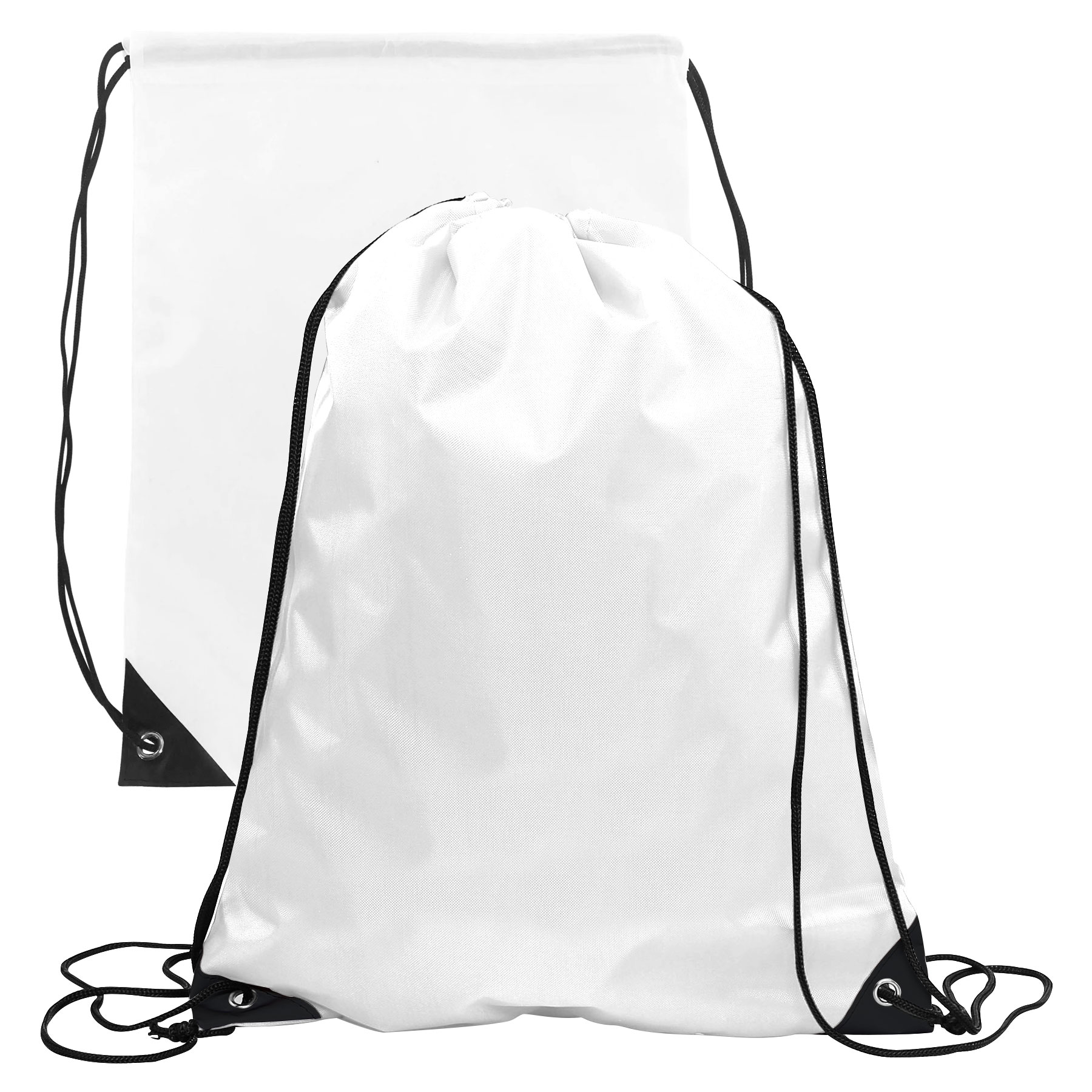 FlyFlyPromos - 210D Polyester Drawstring Backpack (13" x 17") Image 10 - Promotional Product