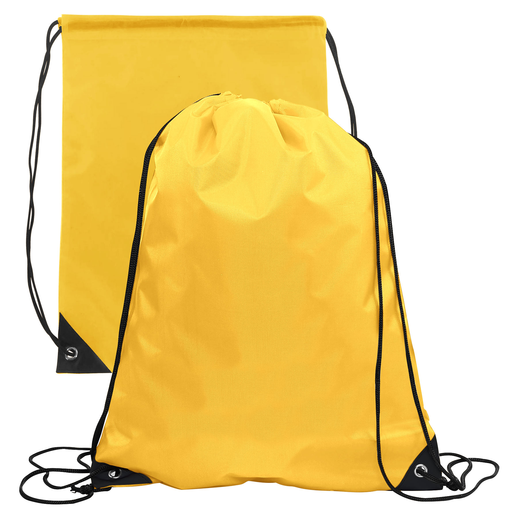 FlyFlyPromos - 210D Polyester Drawstring Backpack (13" x 17") Image 9 - Promotional Product