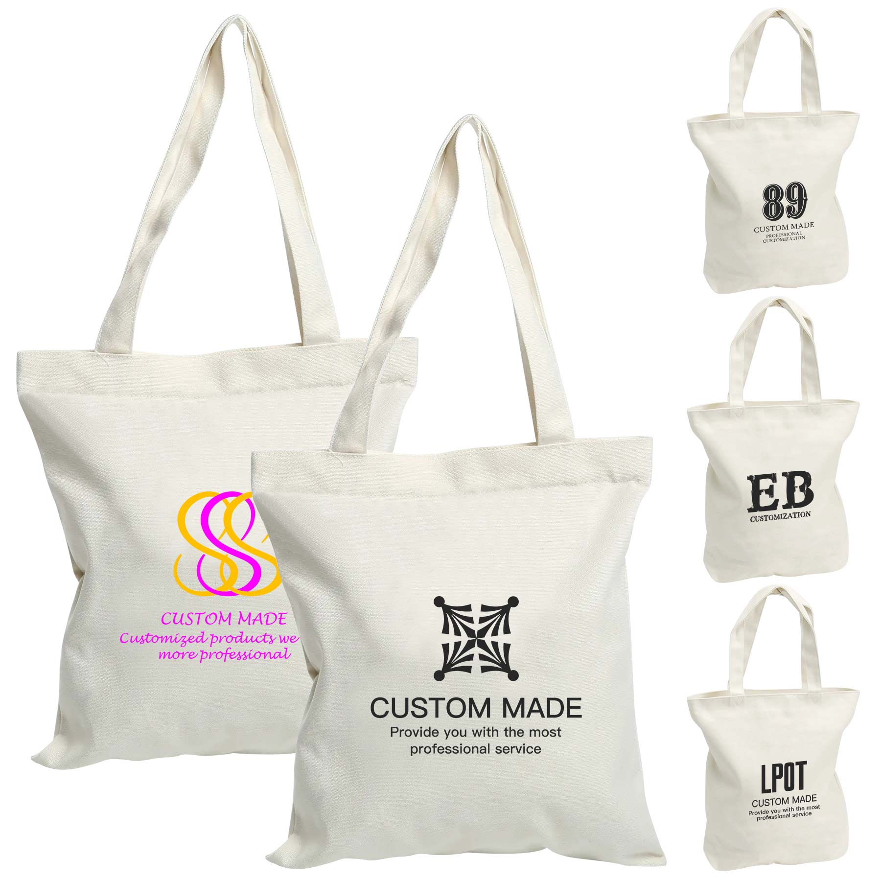 FlyFlyPromos - Reusable 10OZ Cotton Tote Bag - Promotional Product