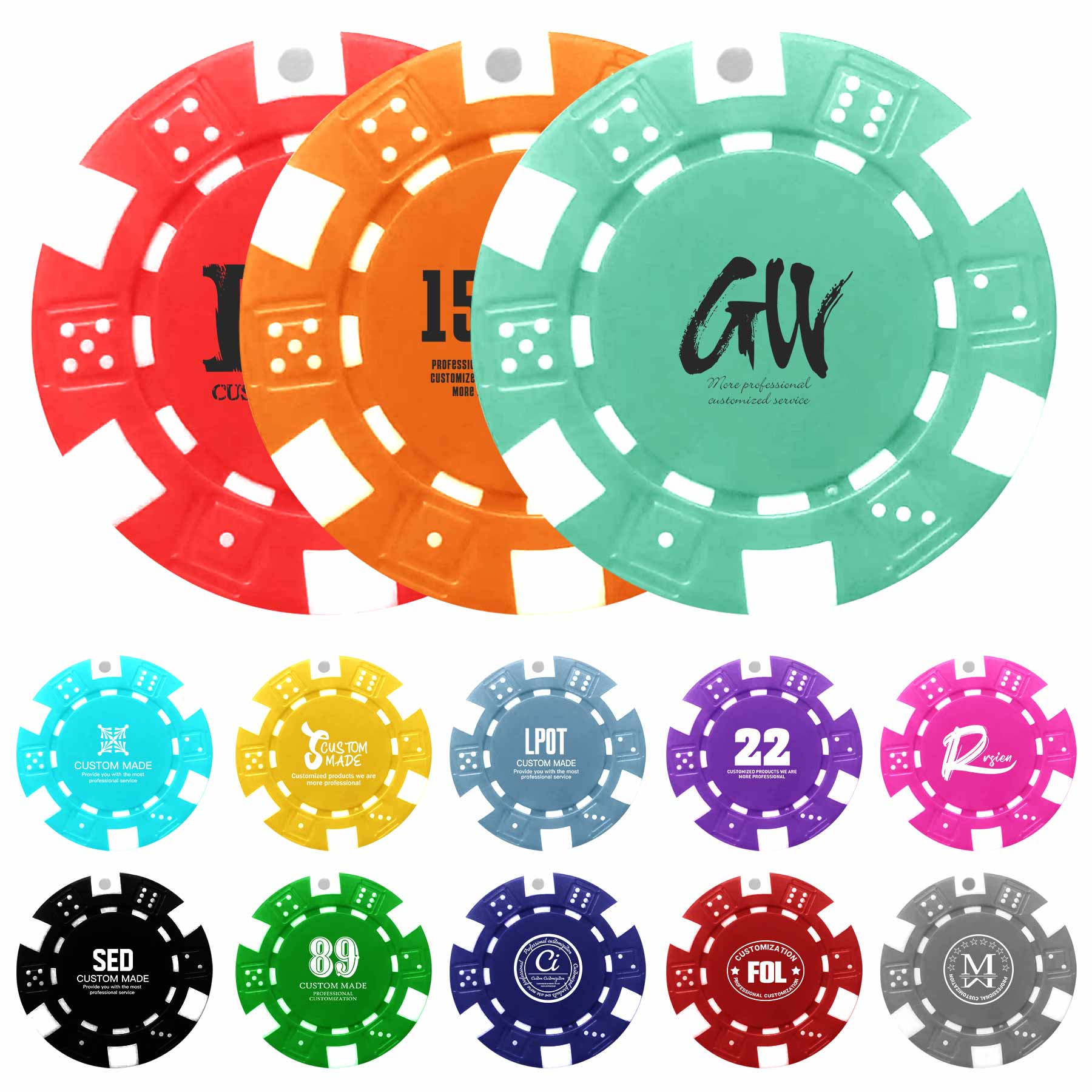 FlyFlyPromos - ABS Poker Chips - Promotional Product