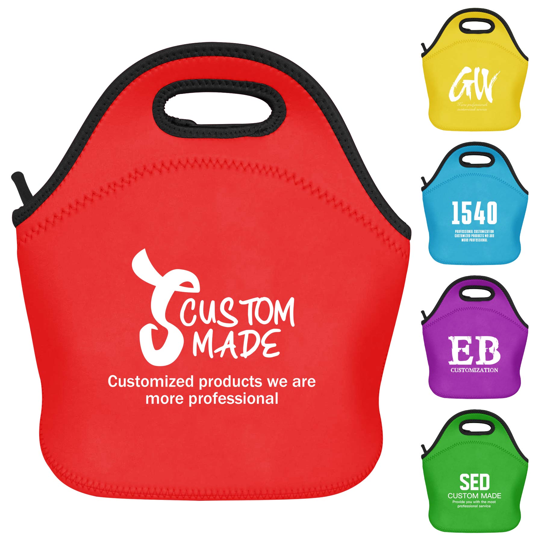 FlyFlyPromos - Portable Insulation Lunch Bag with Zipper - Promotional Product