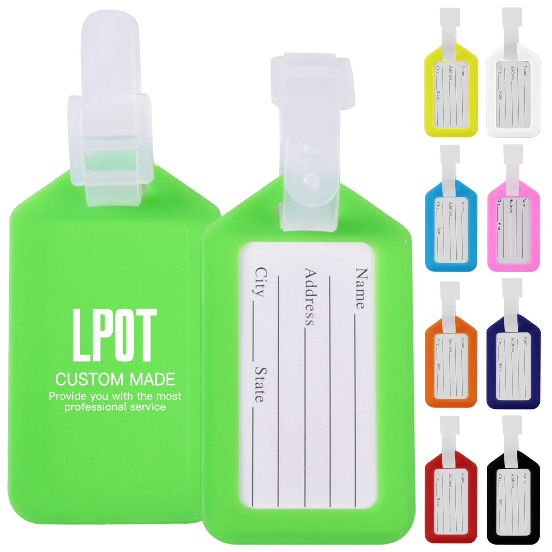 FlyFlyPromos - Waterproof Luggage Tags With Lanyard - Promotional Product
