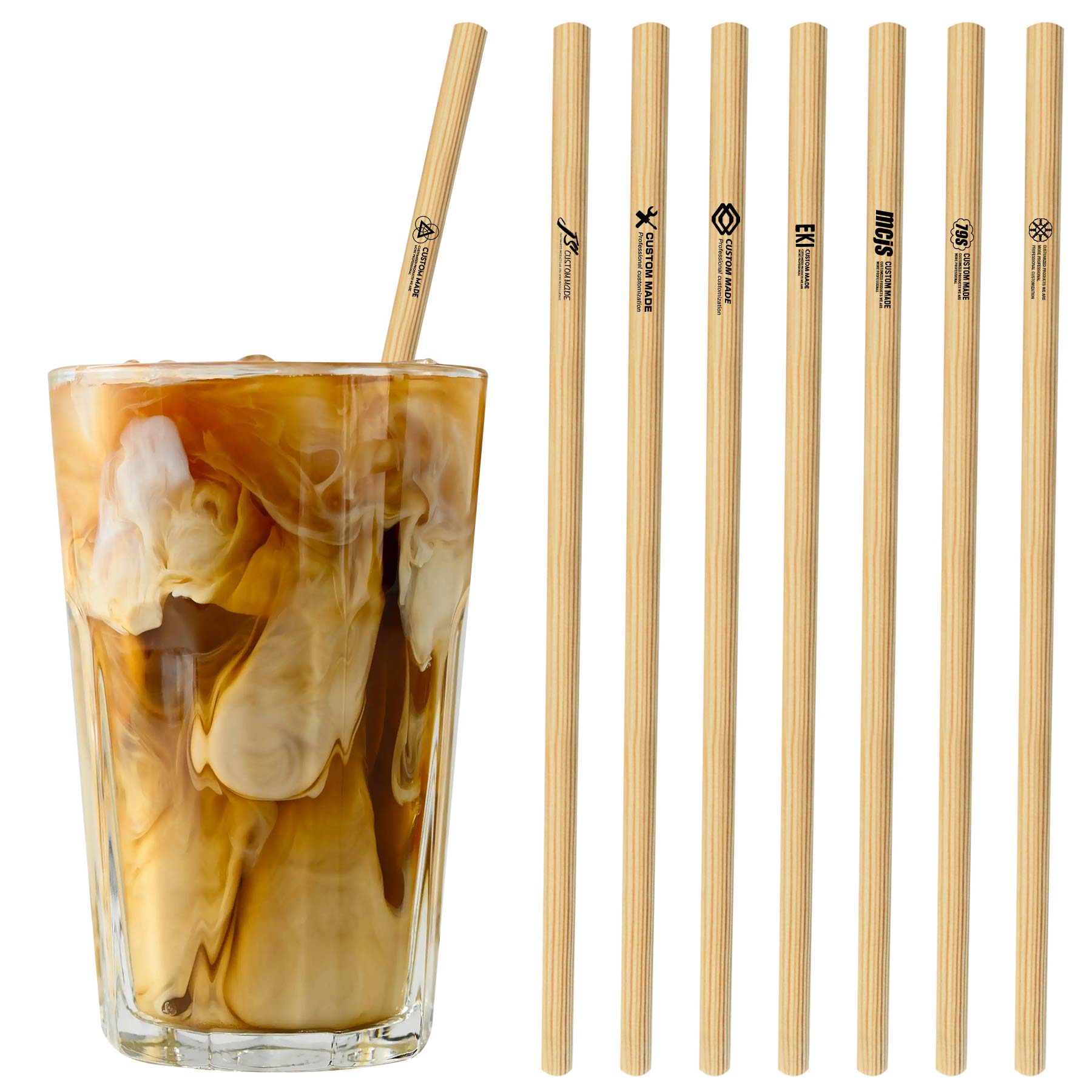 FlyFlyPromos - Reusable Bamboo Straw Image 1 - Promotional Product
