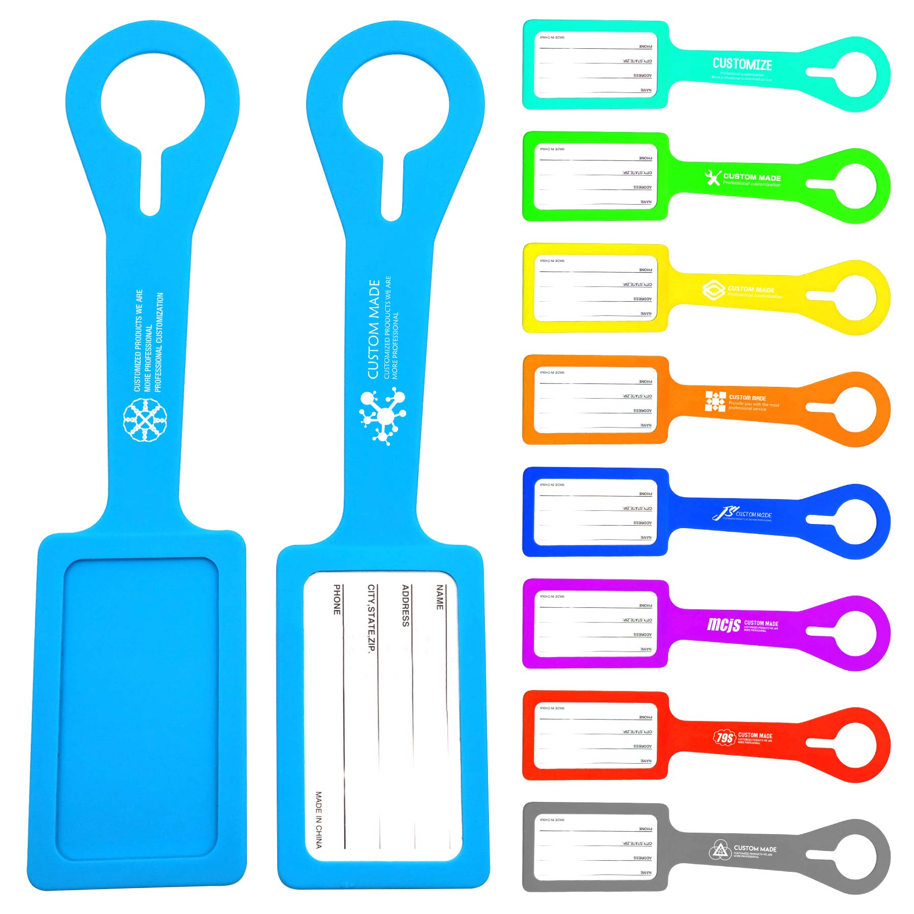 FlyFlyPromos - Silicone Luggage Tag Image 1 - Promotional Product