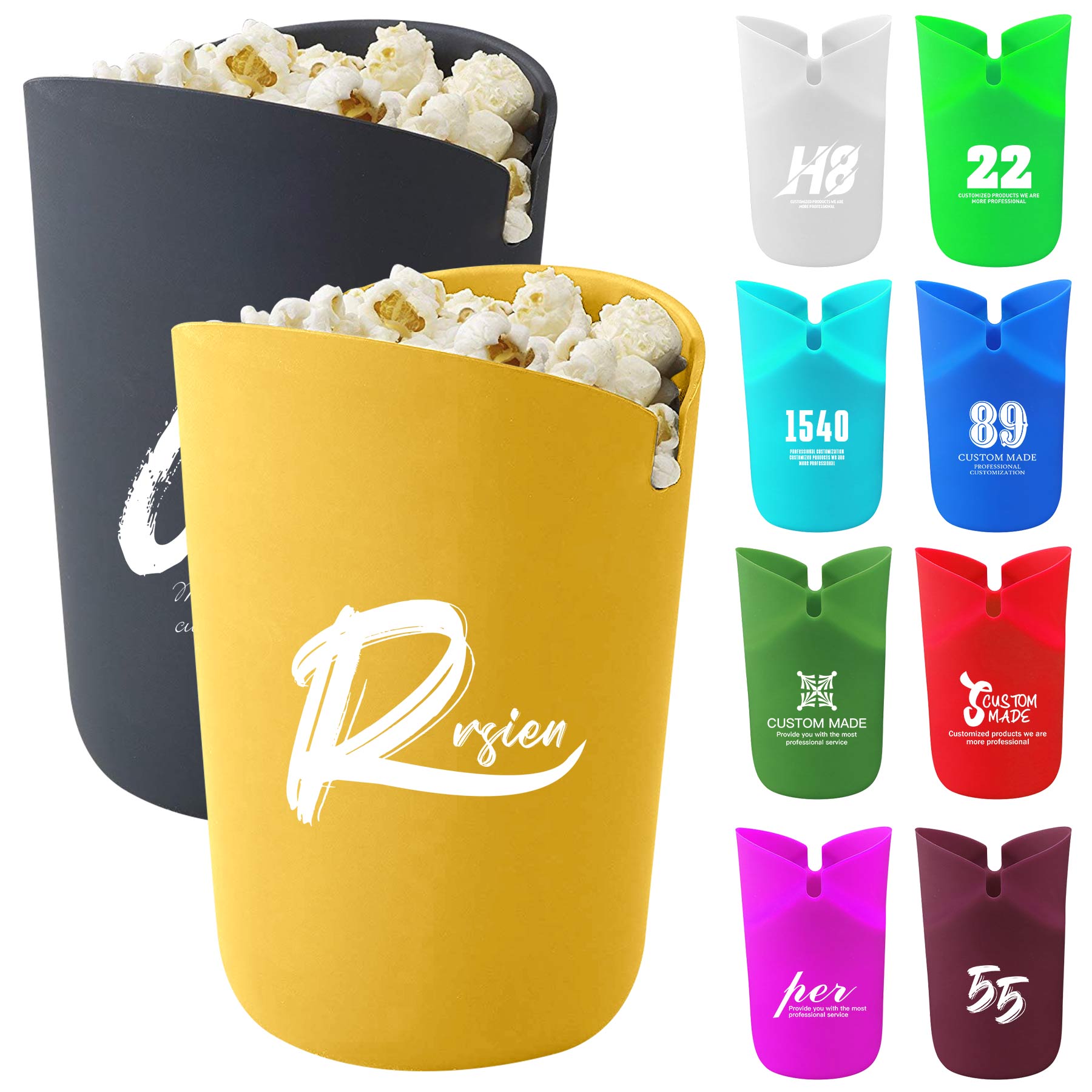 FlyFlyPromos - Silicone Popcorn Popper Image 1 - Promotional Product