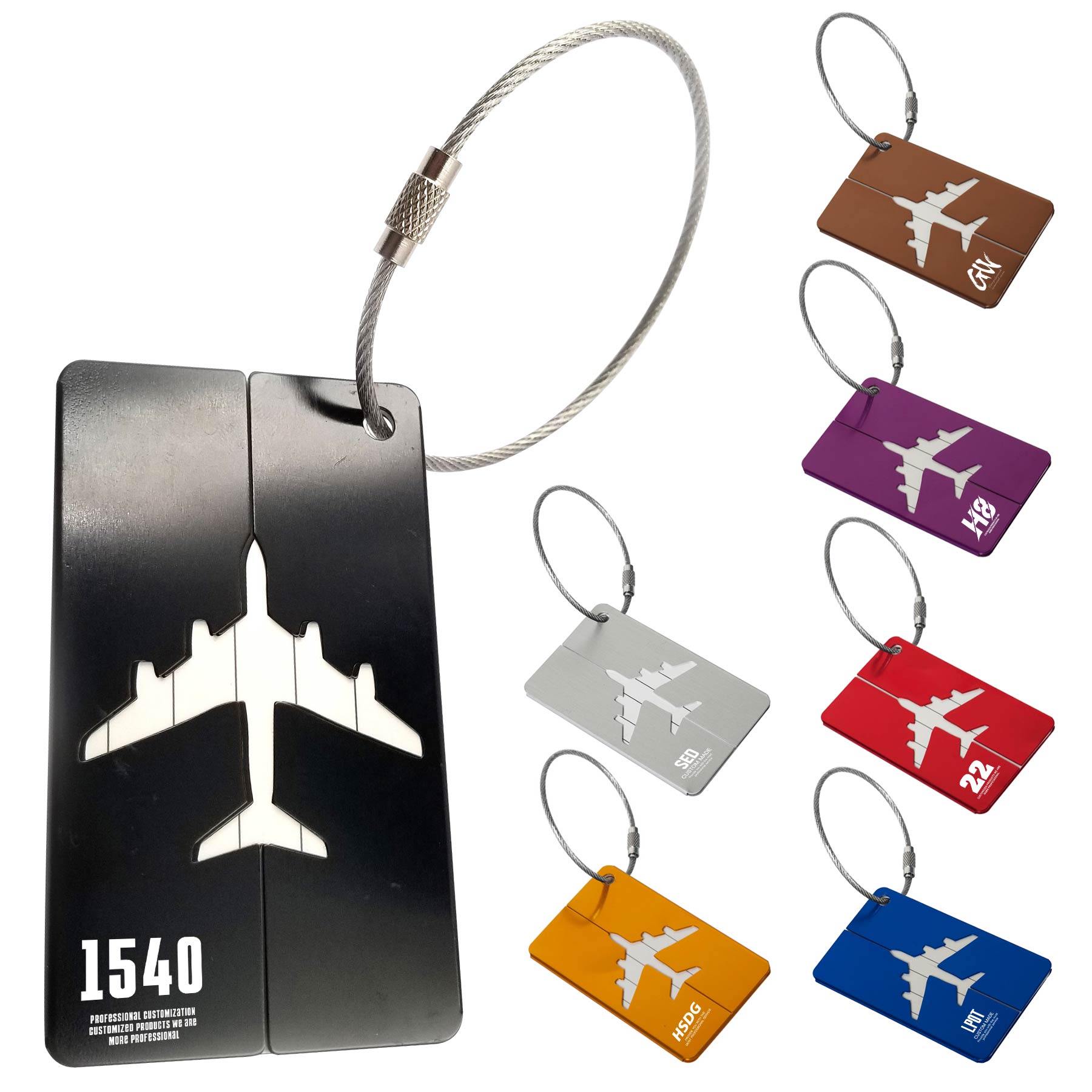 FlyFlyPromos - Aluminium Alloy Travel Luggage Tag Image 1 - Promotional Product