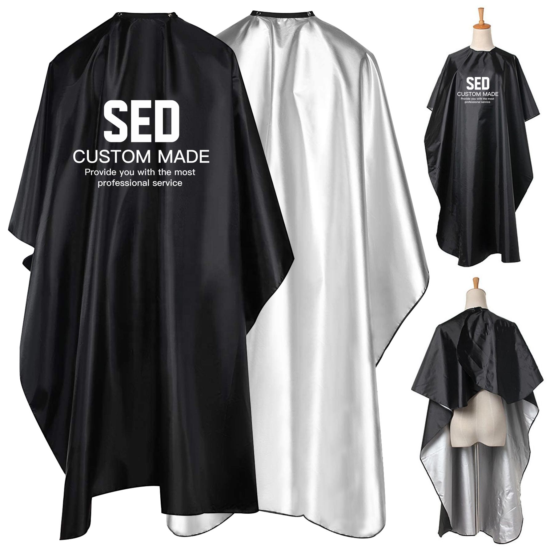 FlyFlyPromos - Waterproof Haircut Apron with Adjustable Closure - Promotional Product