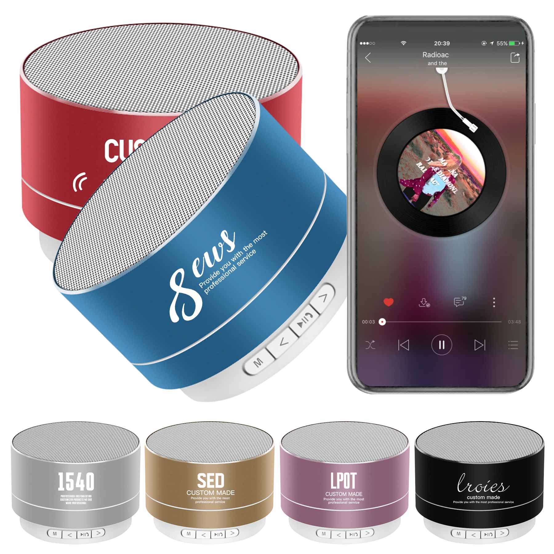 FlyFlyPromos - Waterproof Mini Speaker with 5W Loud Sound Image 1 - Promotional Product