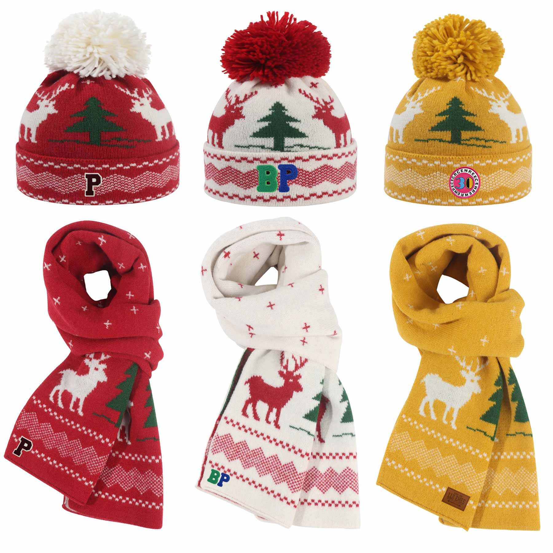 FlyFlyPromos - Knit Acrylic Hat And Scarf Image 1 - Promotional Product