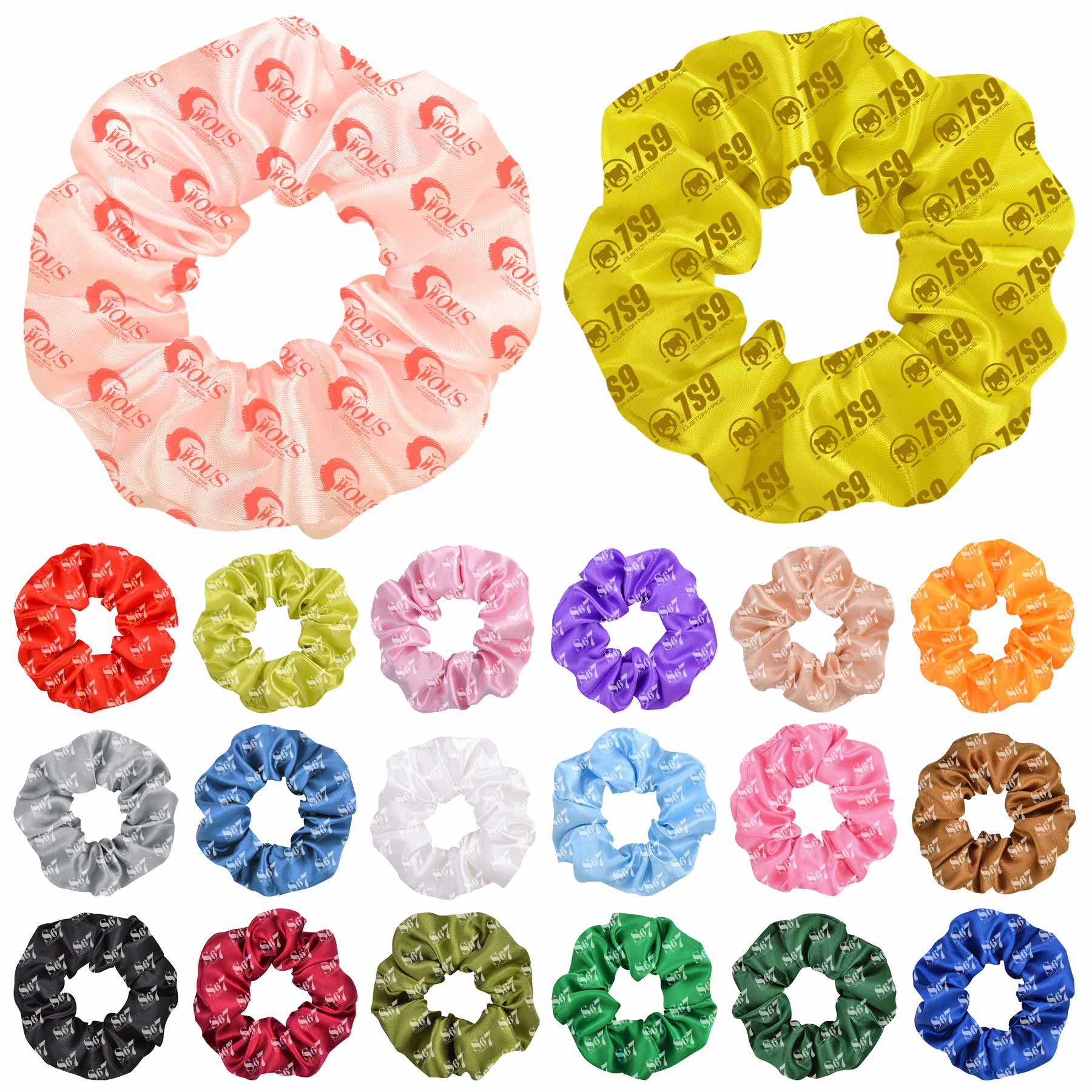FlyFlyPromos - Satin Silk Scrunchies - Promotional Product