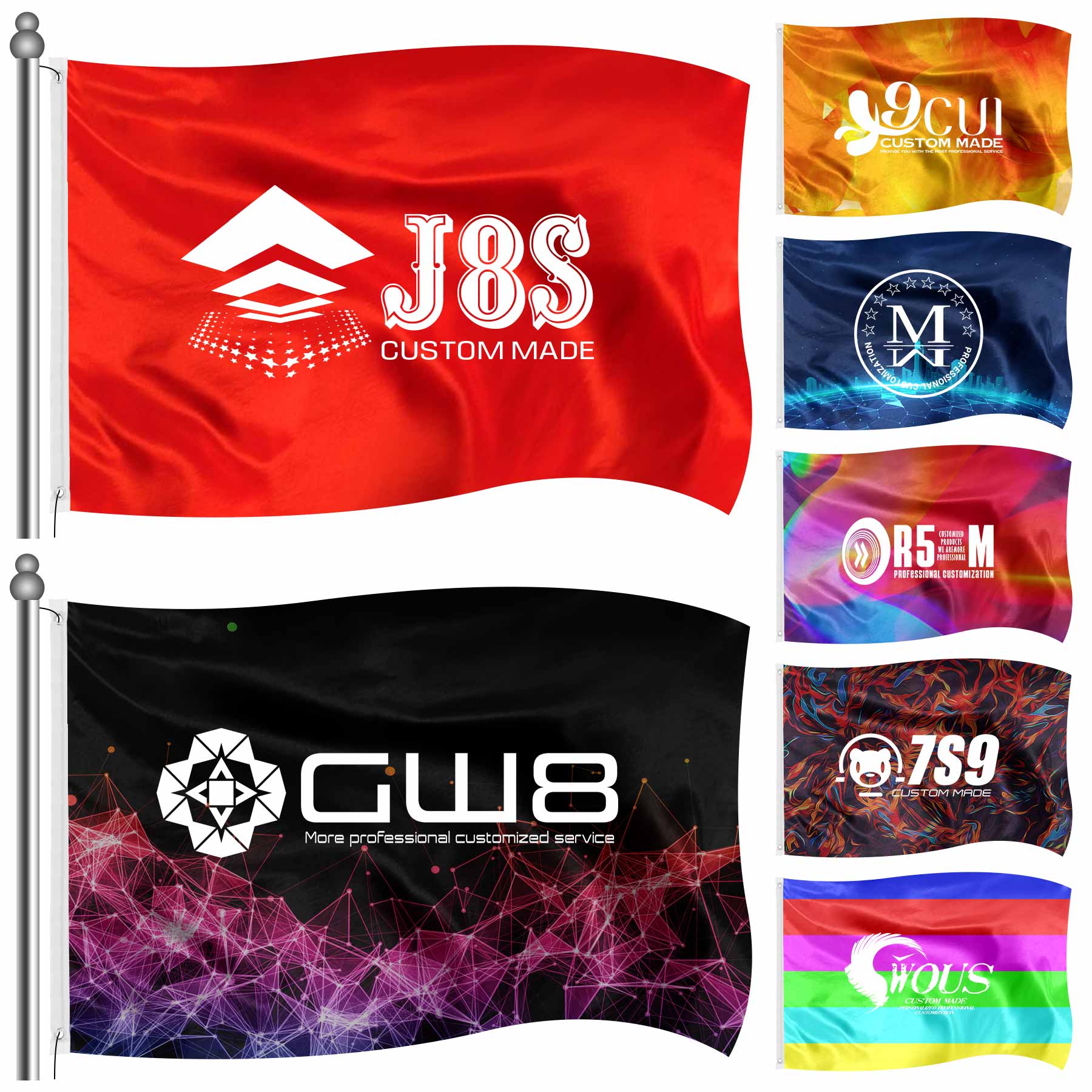 FlyFlyPromos - 3X5 FT Outdoor Flags Banners - Promotional Product