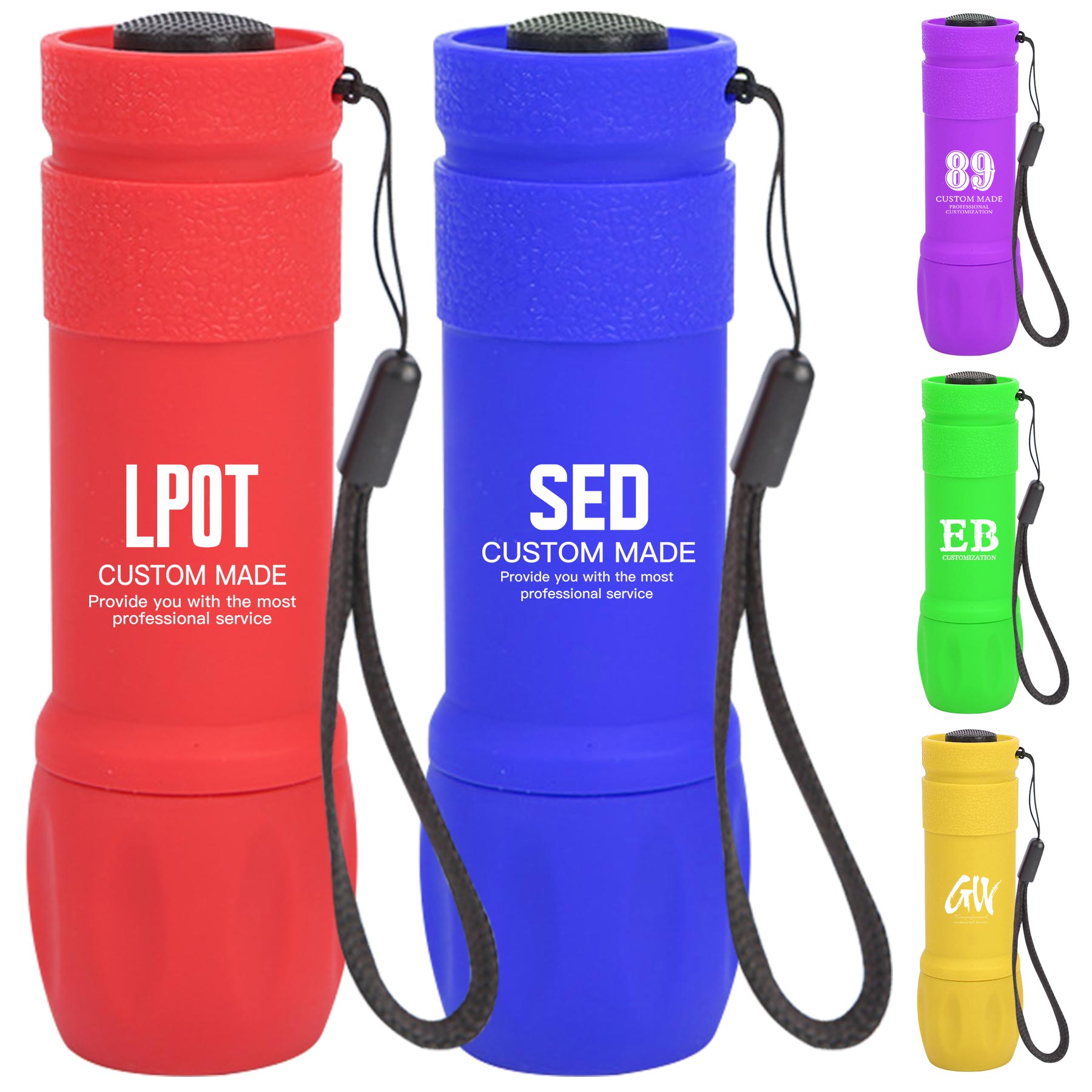 FlyFlyPromos - Mini LED Flashlight With Batteries - Promotional Product