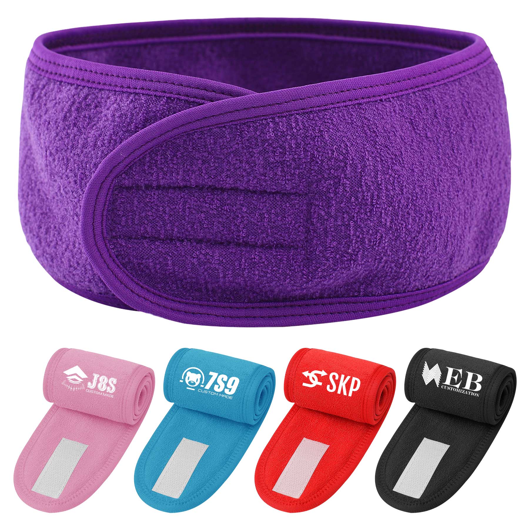 FlyFlyPromos - Soft Adjustable Face Wash Headband Image 1 - Promotional Product