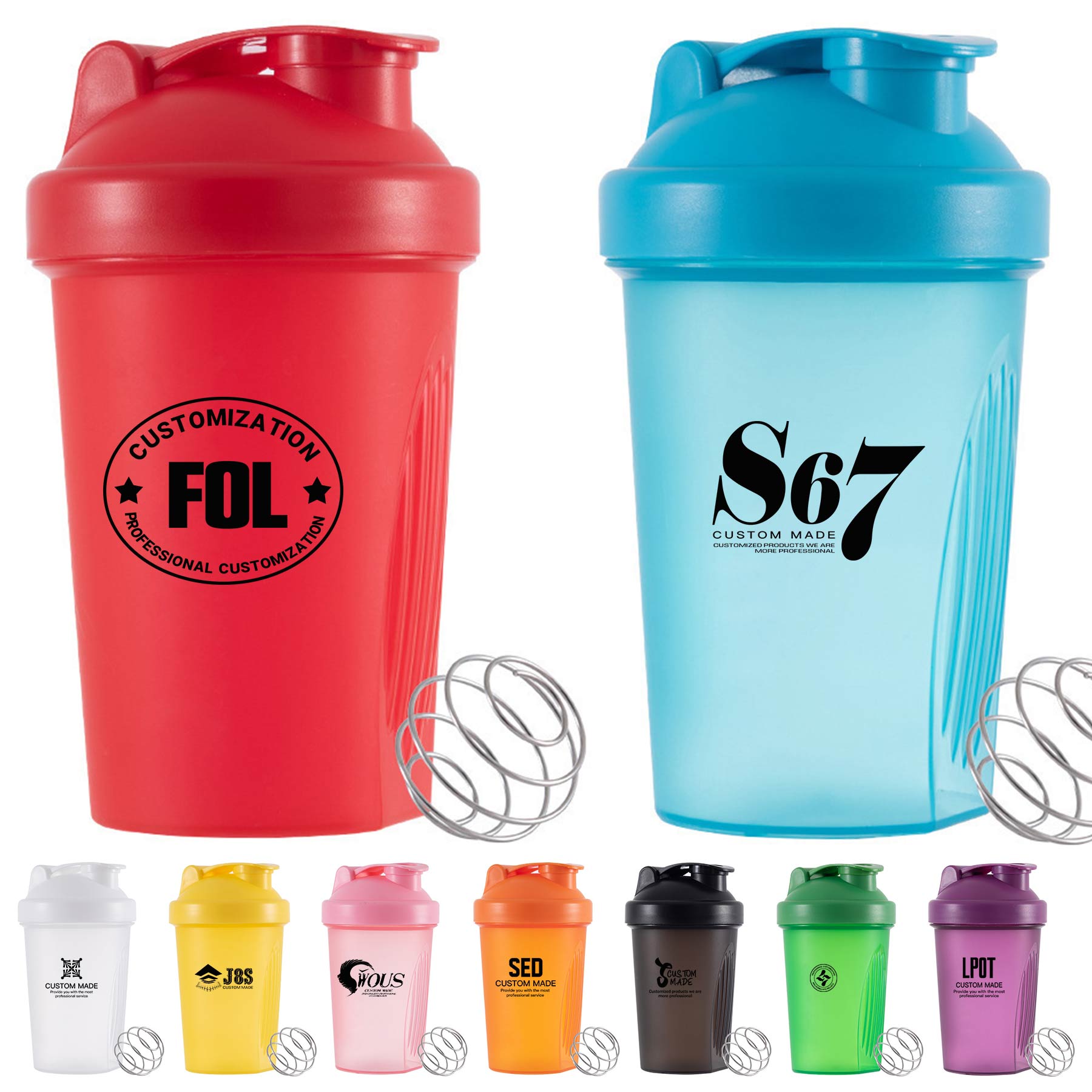FlyFlyPromos - 14oz Protein Shaker Cup Bottle - Promotional Product