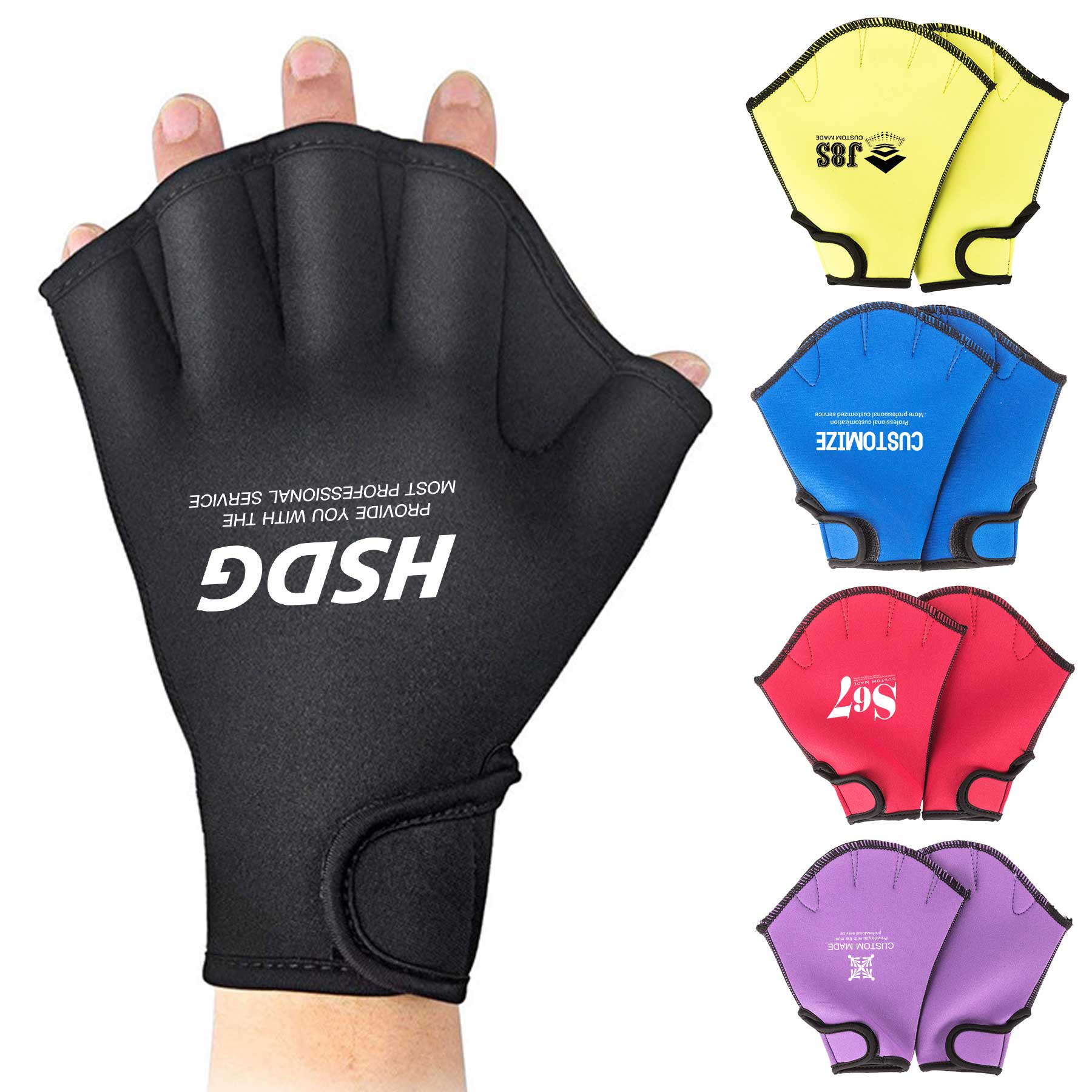 FlyFlyPromos - Neoprene Fingerless Swimming Gloves - Promotional Product