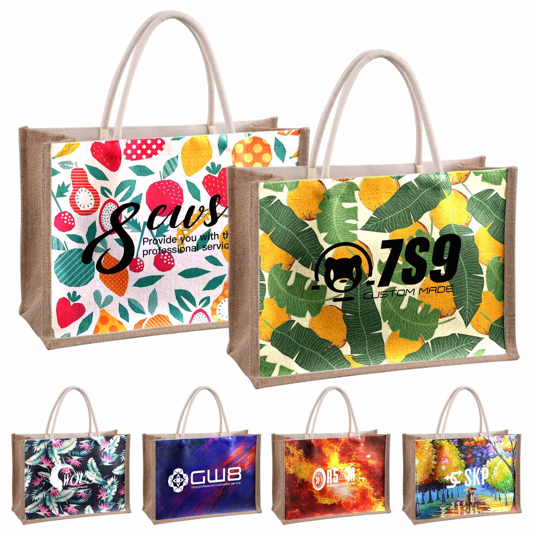 FlyFlyPromos - Jute Tote Bag - Promotional Product