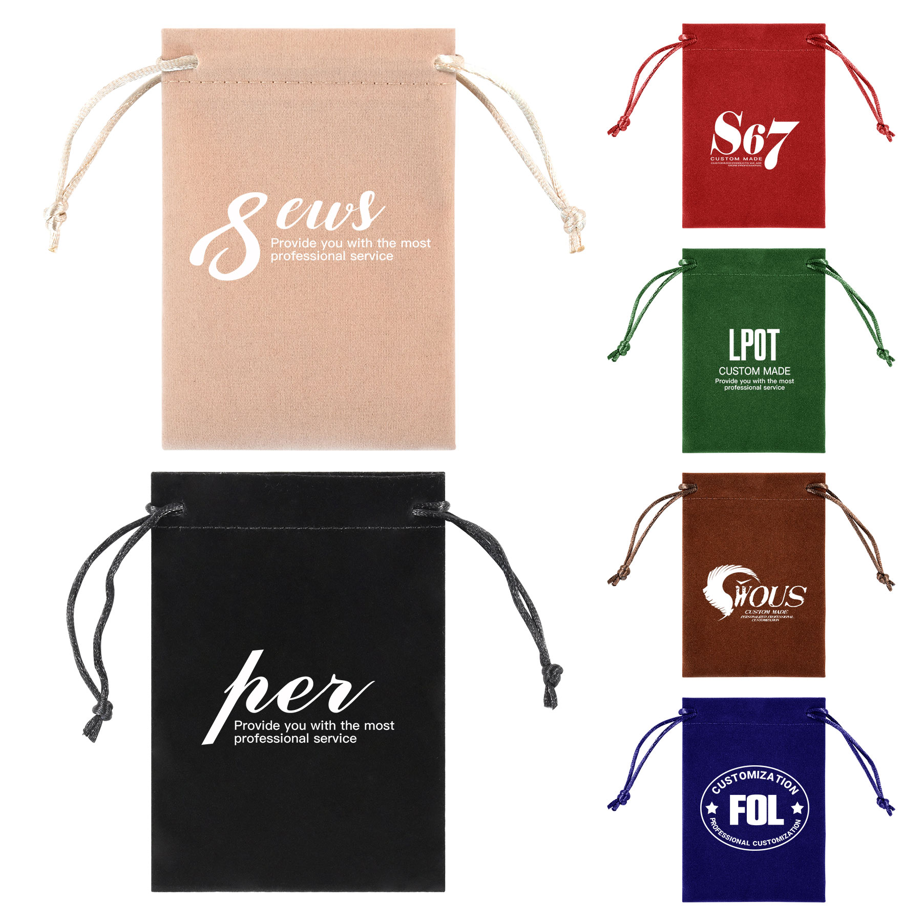 FlyFlyPromos - Flannel Jewelry Storage Pouch Image 1 - Promotional Product