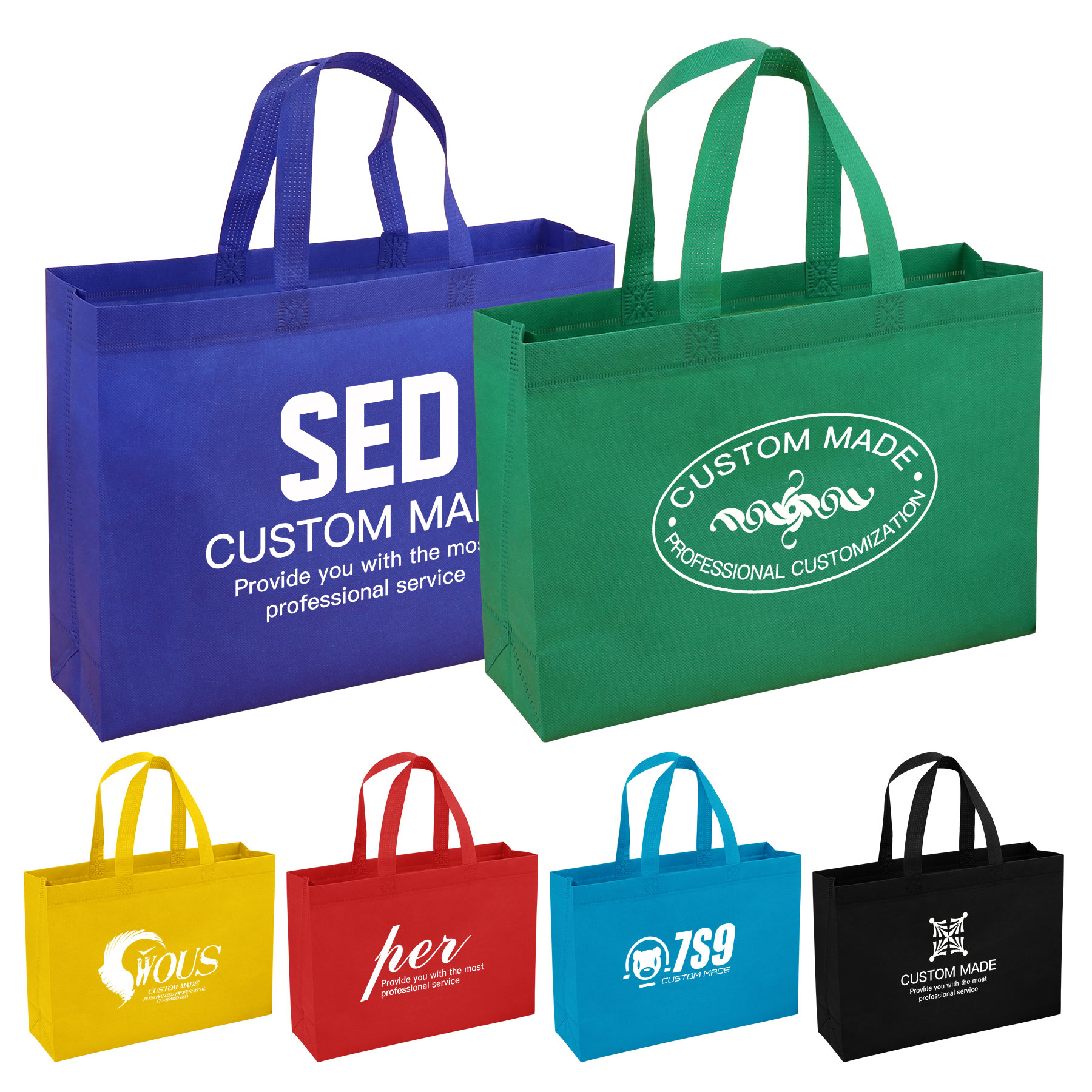FlyFlyPromos - Non-Woven Grocery Tote Bag Image 1 - Promotional Product